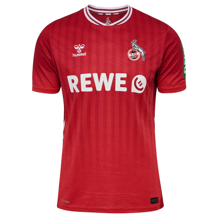 1. FC Köln Hummel Unisex Away 2025/26 Custom Soccer Shirt - Red