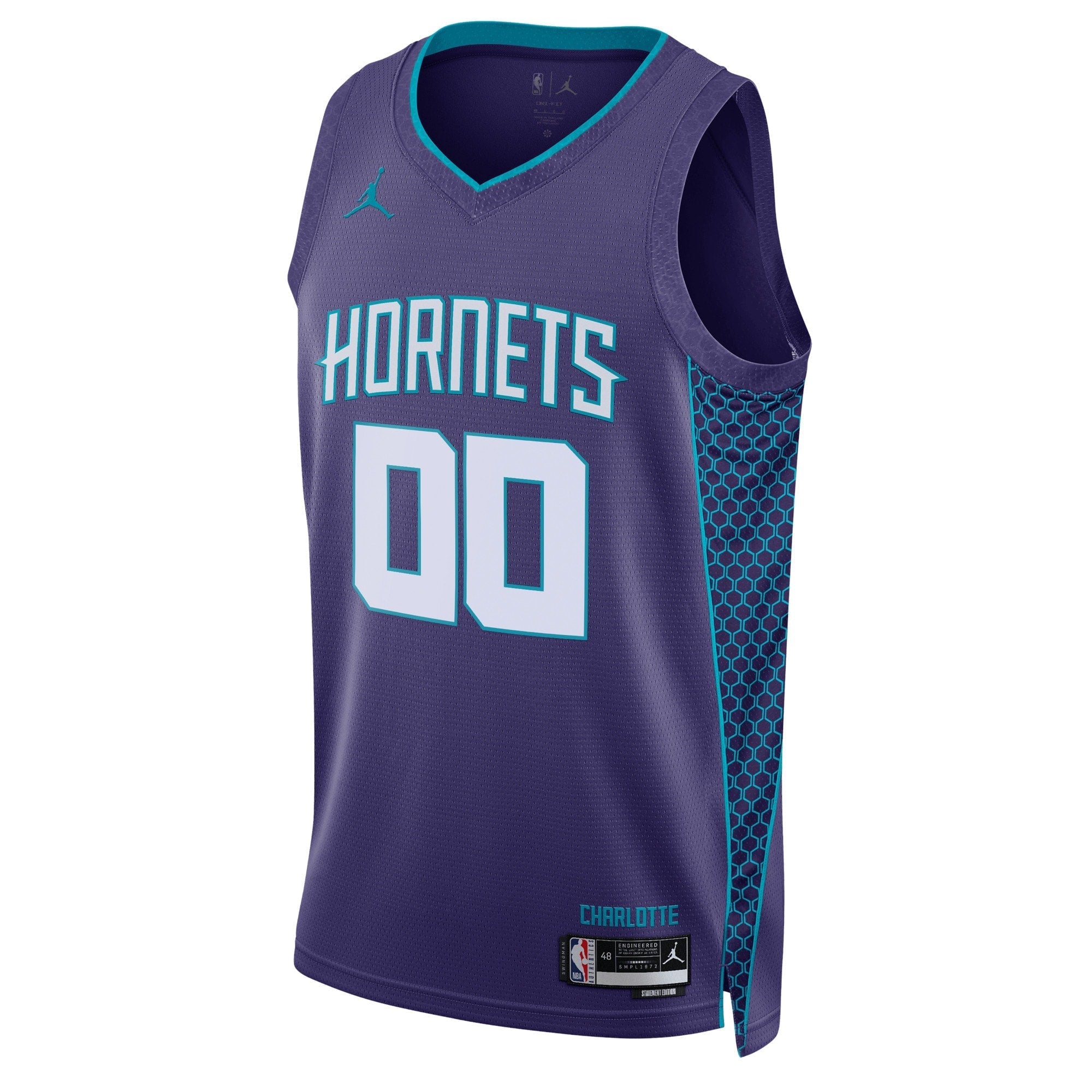 Charlotte Hornets Jordan Brand Unisex 2022/23 Swingman customized Shirt - Statement Edition - Teal
