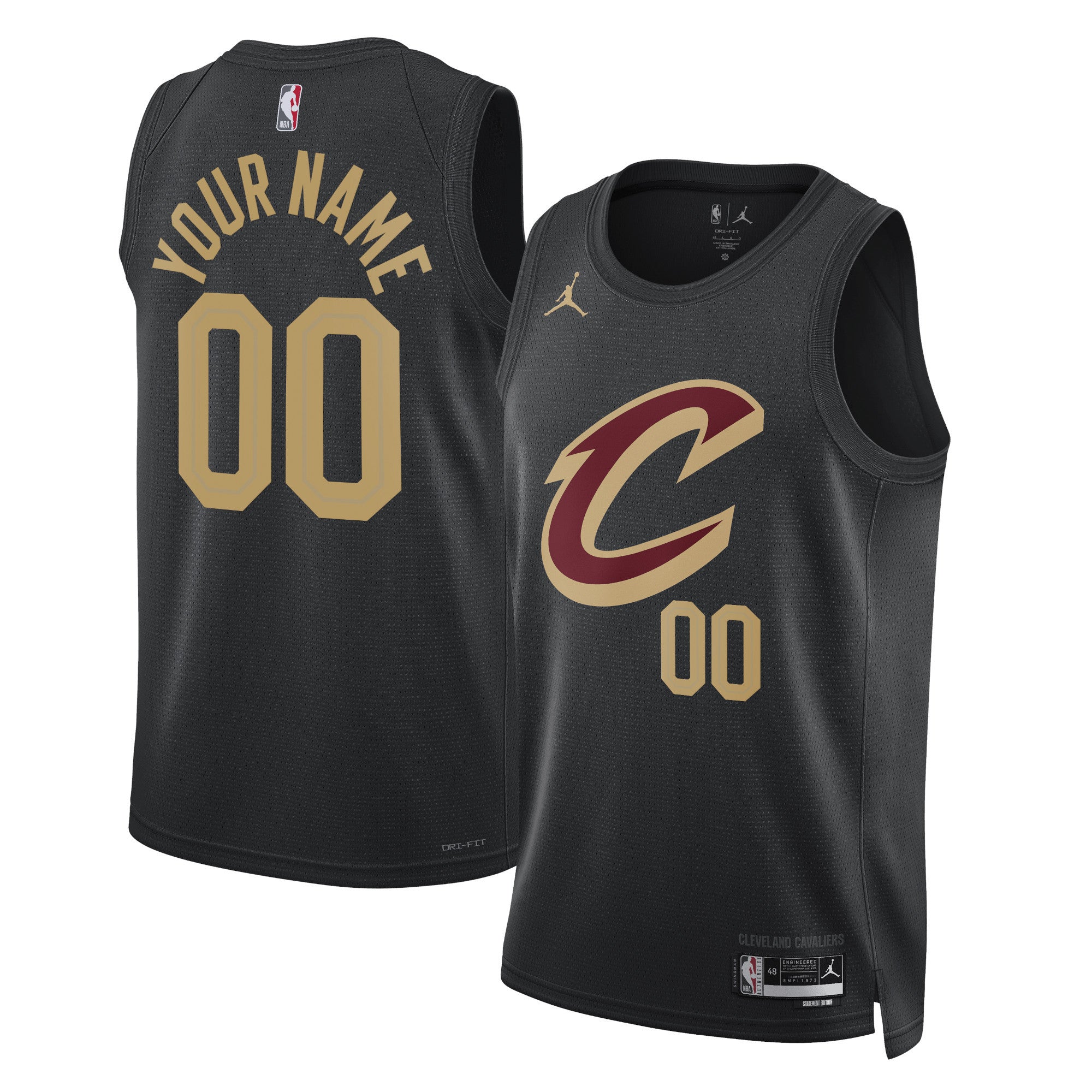 Cleveland Cavaliers Jordan Brand Unisex 2022/23 Swingman customized Shirt - Statement Edition - Black