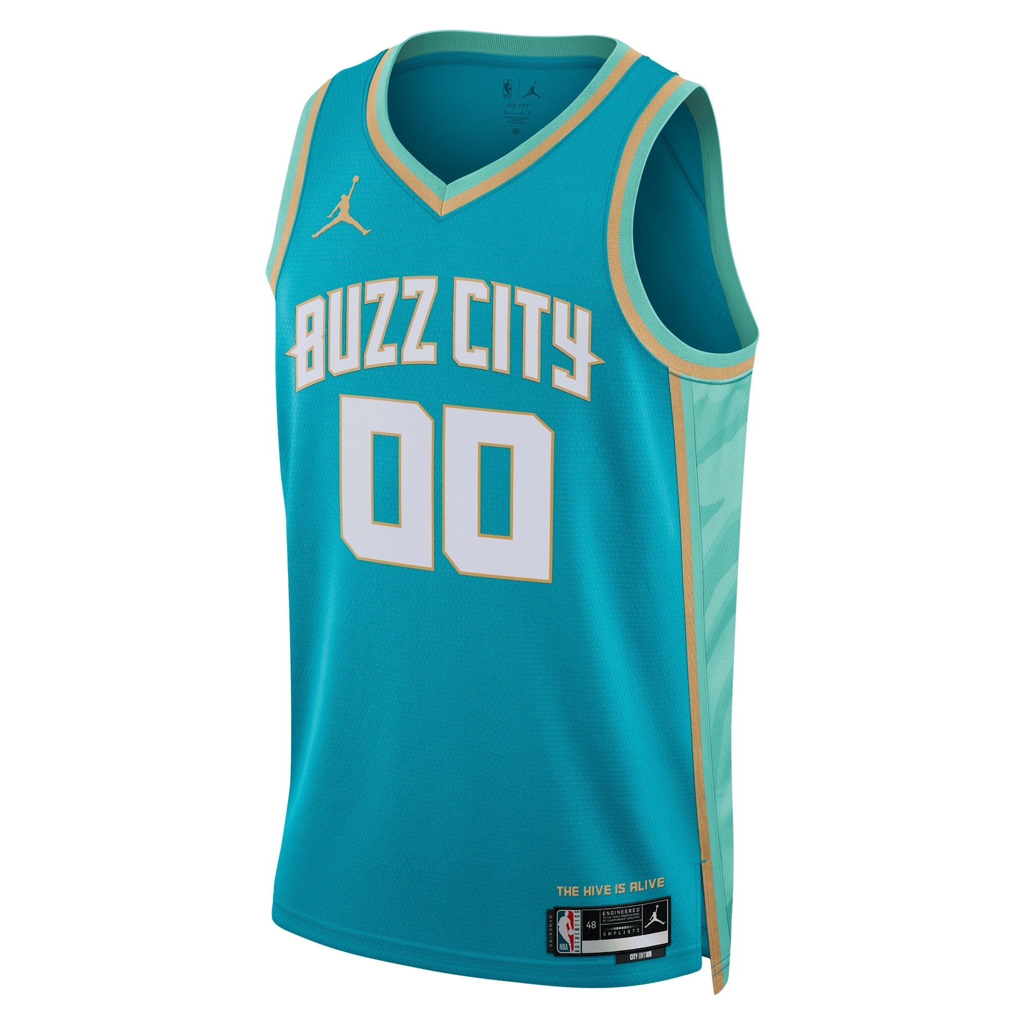 Charlotte Hornets Jordan Brand Unisex 2023/24 customized Swingman Shirt - Teal - City Edition