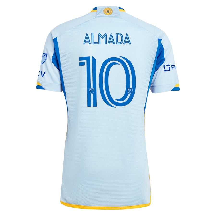 Thiago Almada Atlanta United FC 2024 The Resurgens Kit Authentic Player Soccer Shirt - Light Blue