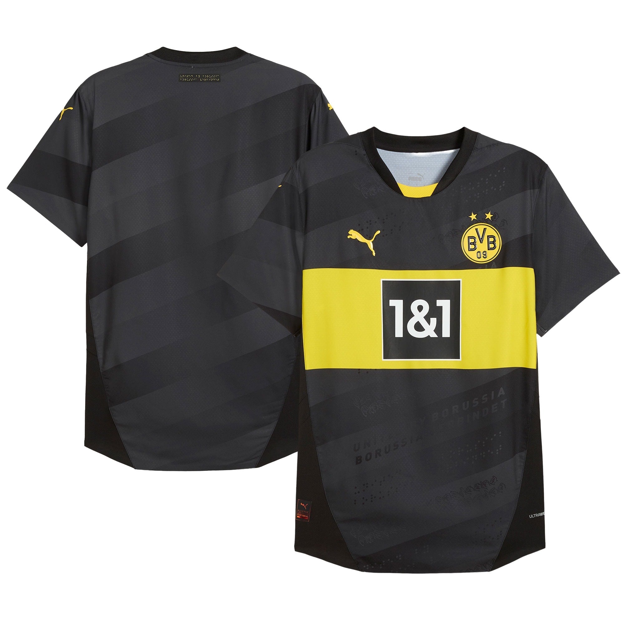 Borussia Dortmund 2024/25 Away Customized Soccer Shirt - Black