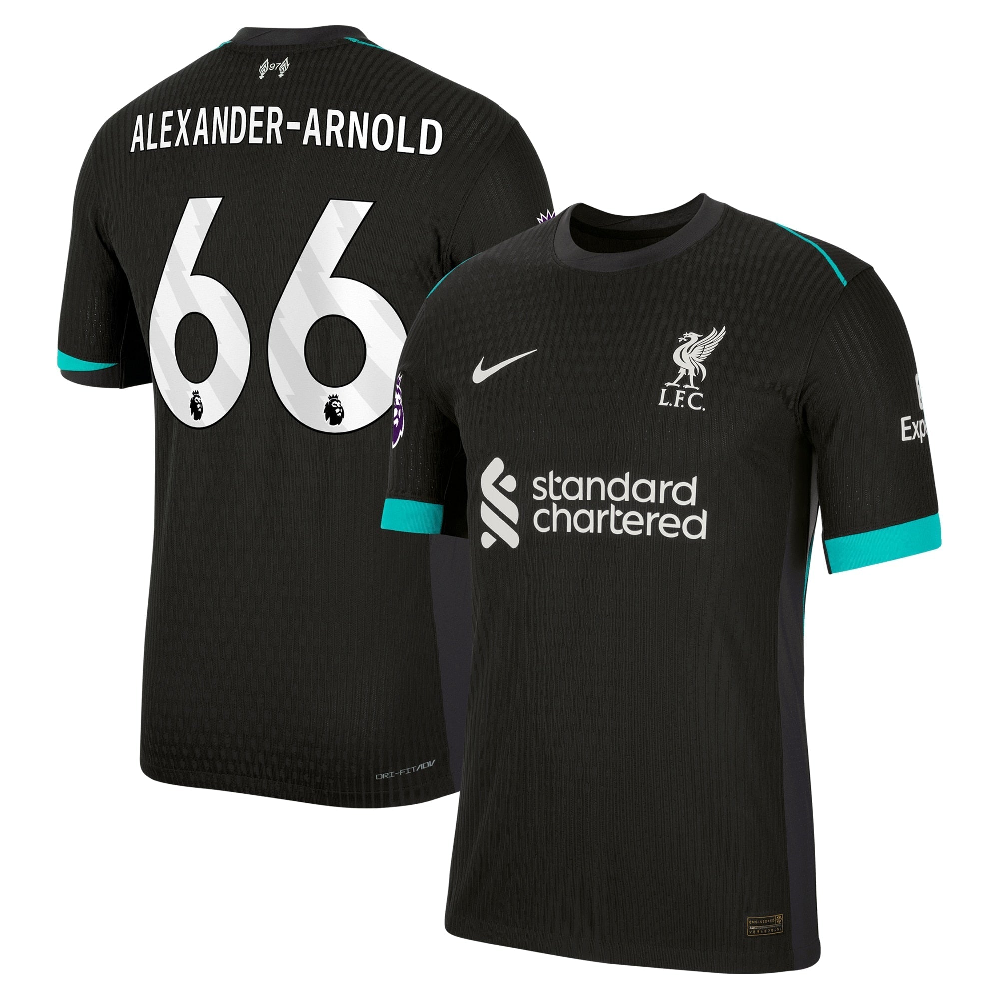Trent Alexander-Arnold Liverpool 2024/25 Away Soccer Shirt - Forest Green