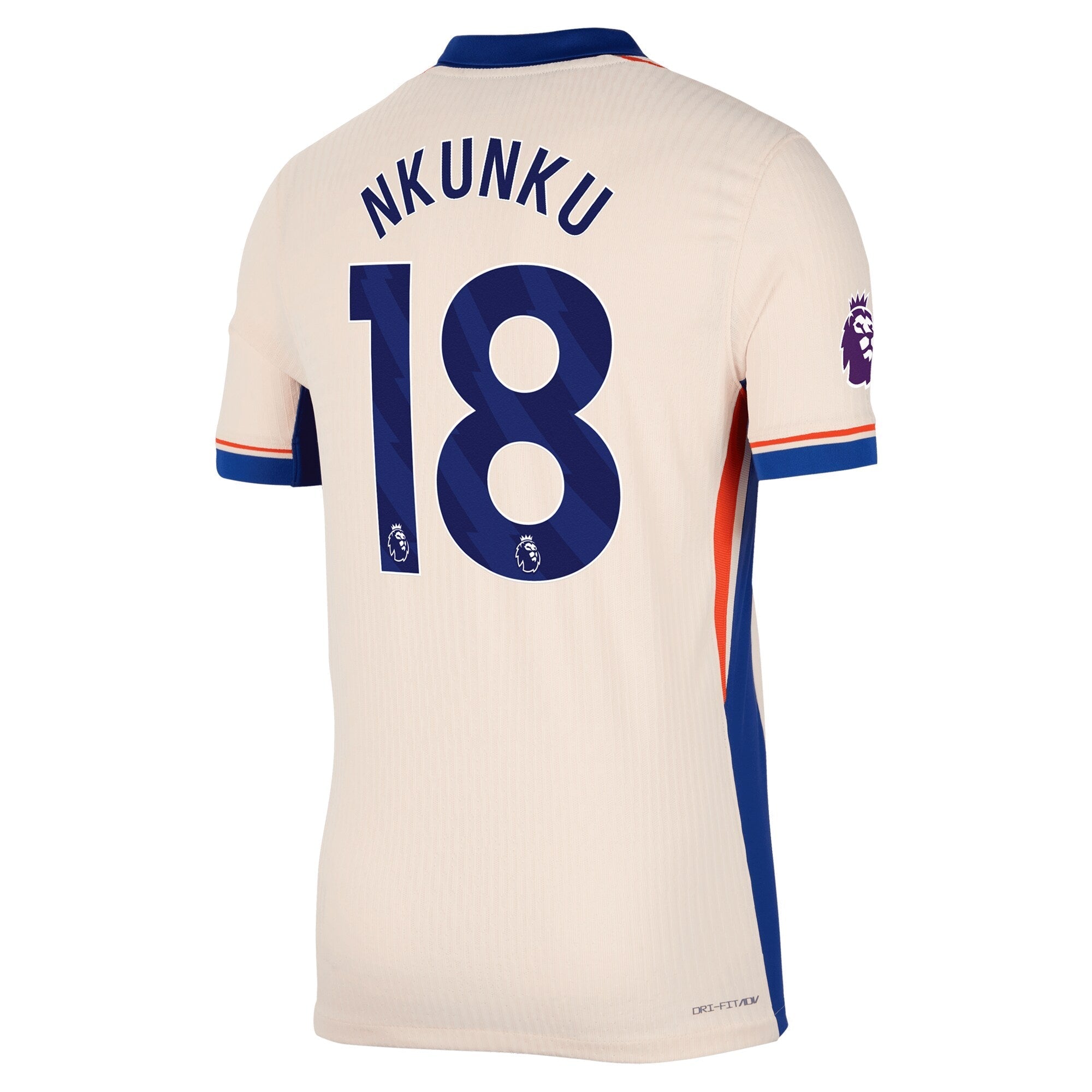Christopher Nkunku Chelsea 2024/25 Away Player Soccer Shirt - Orange
