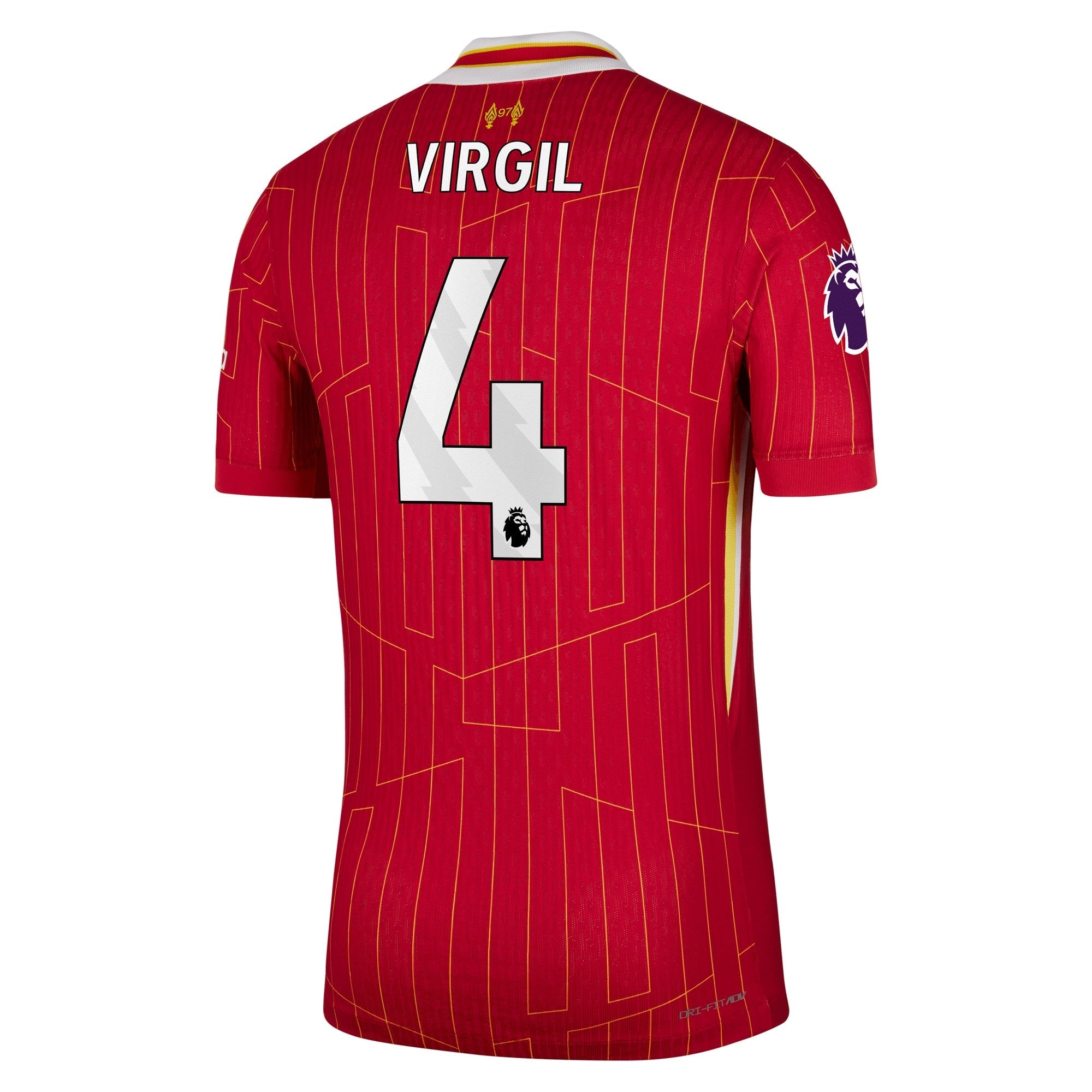 Virgil van Dijk Liverpool 2024/2025 Home Player Soccer Shirt – Red