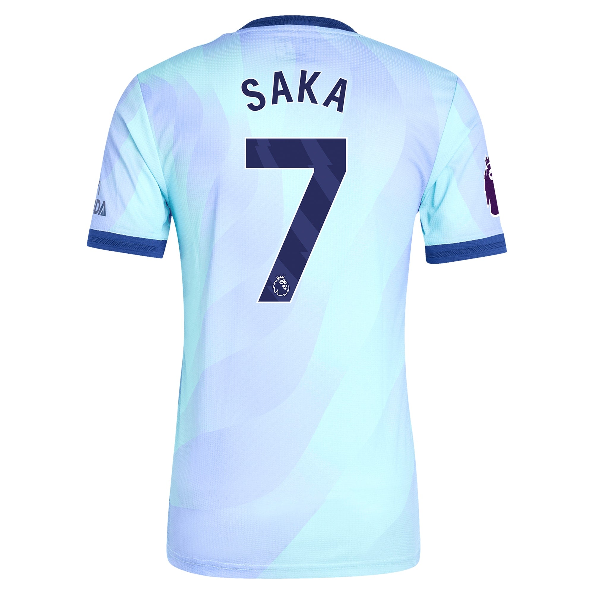Bukayo Saka Arsenal 2024/25 Third Player Soccer Shirt - Aqua