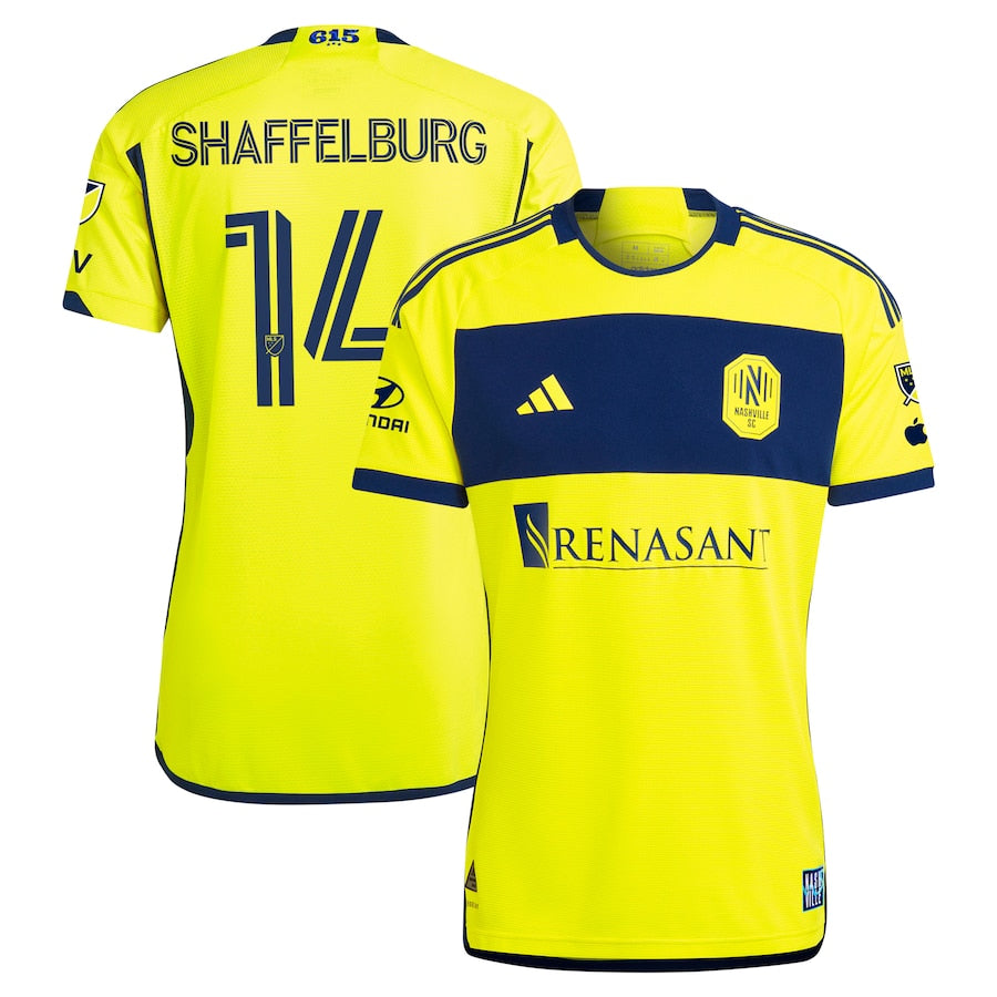 Jacob Shaffelburg Nashville SC 2024 The 615 Kit Authentic Player Soccer Shirt - Yellow
