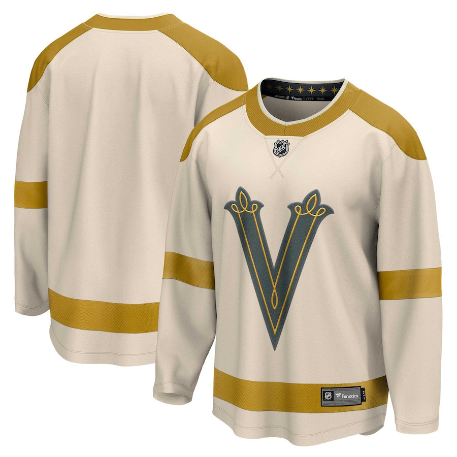 Vegas Golden Knights Fanatics Branded 2024 NHL Winter Classic Breakaway Soccer Shirt - Cream