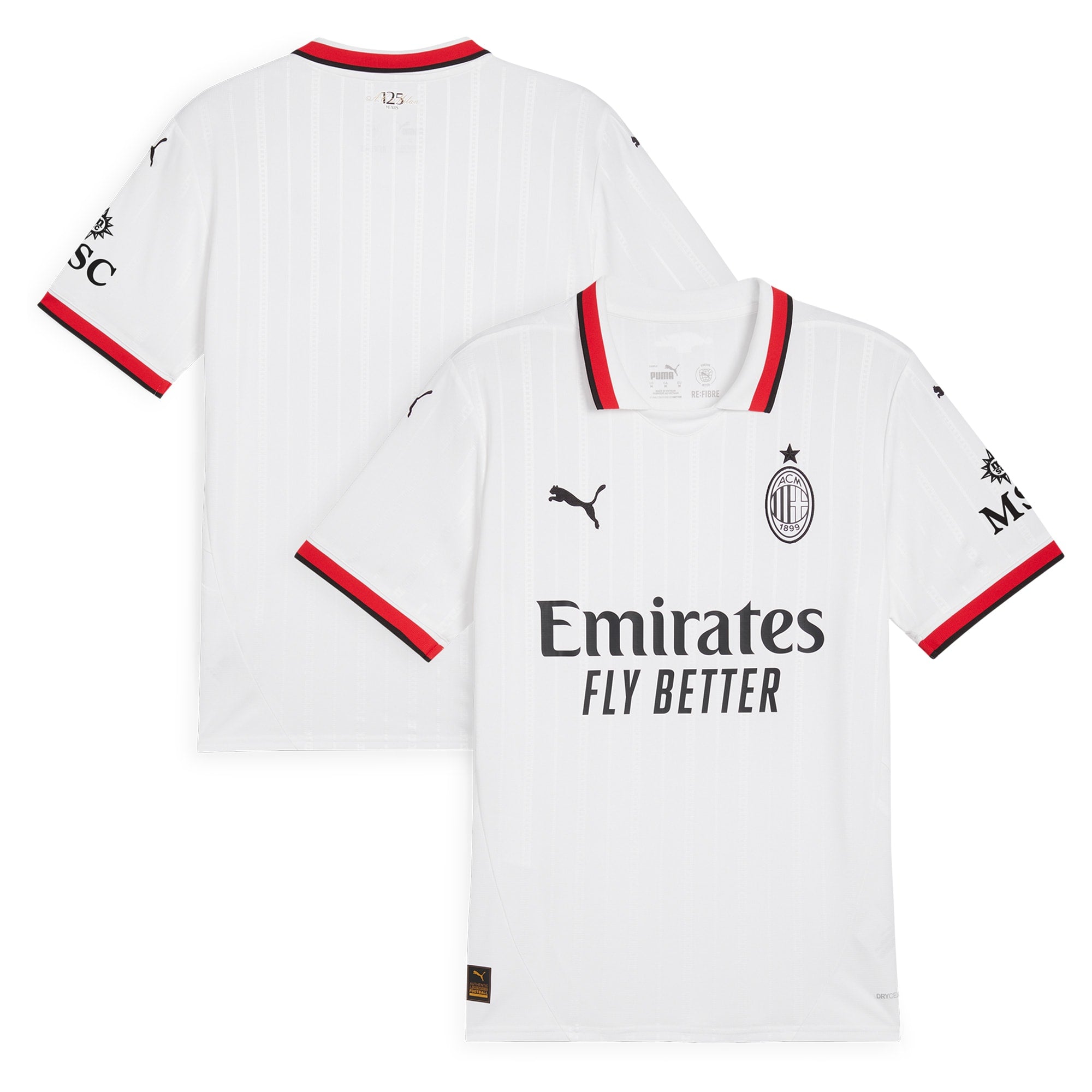 AC Milan 2024/25 Away Custom Soccer Shirt - White