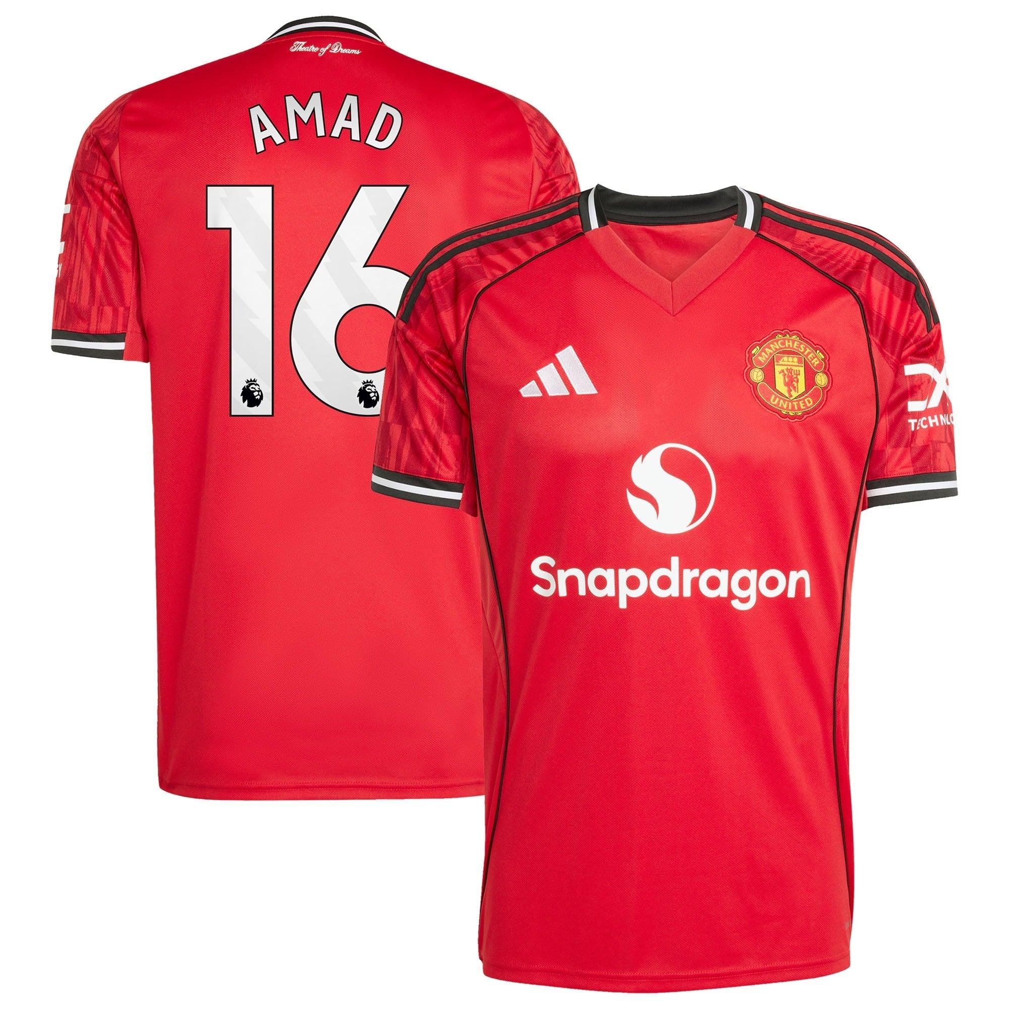 Amad Diallo Manchester United Home 2025/26 Player Soccer Shirt - Red