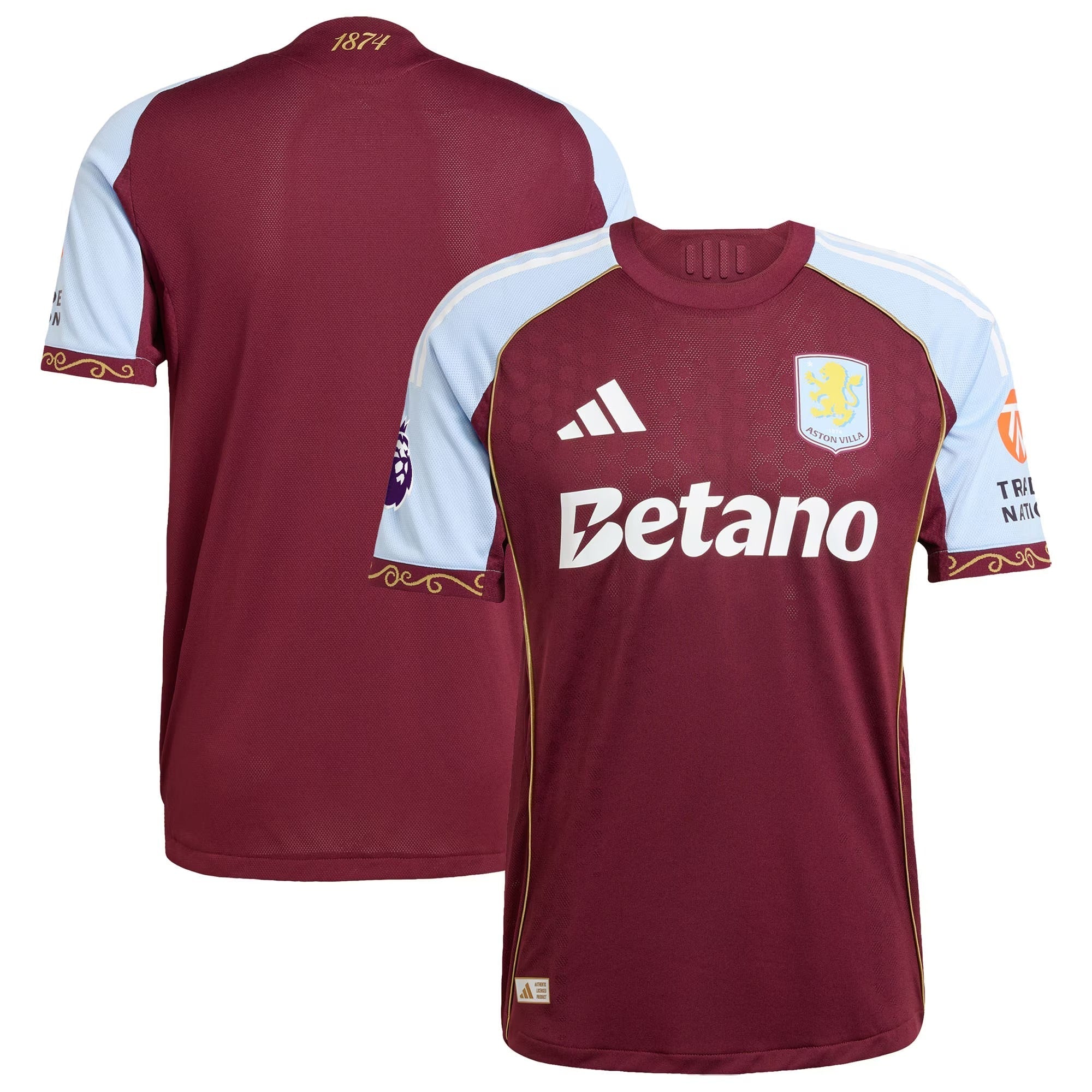 Aston Villa 2025/26 Home Soccer Shirt - Claret