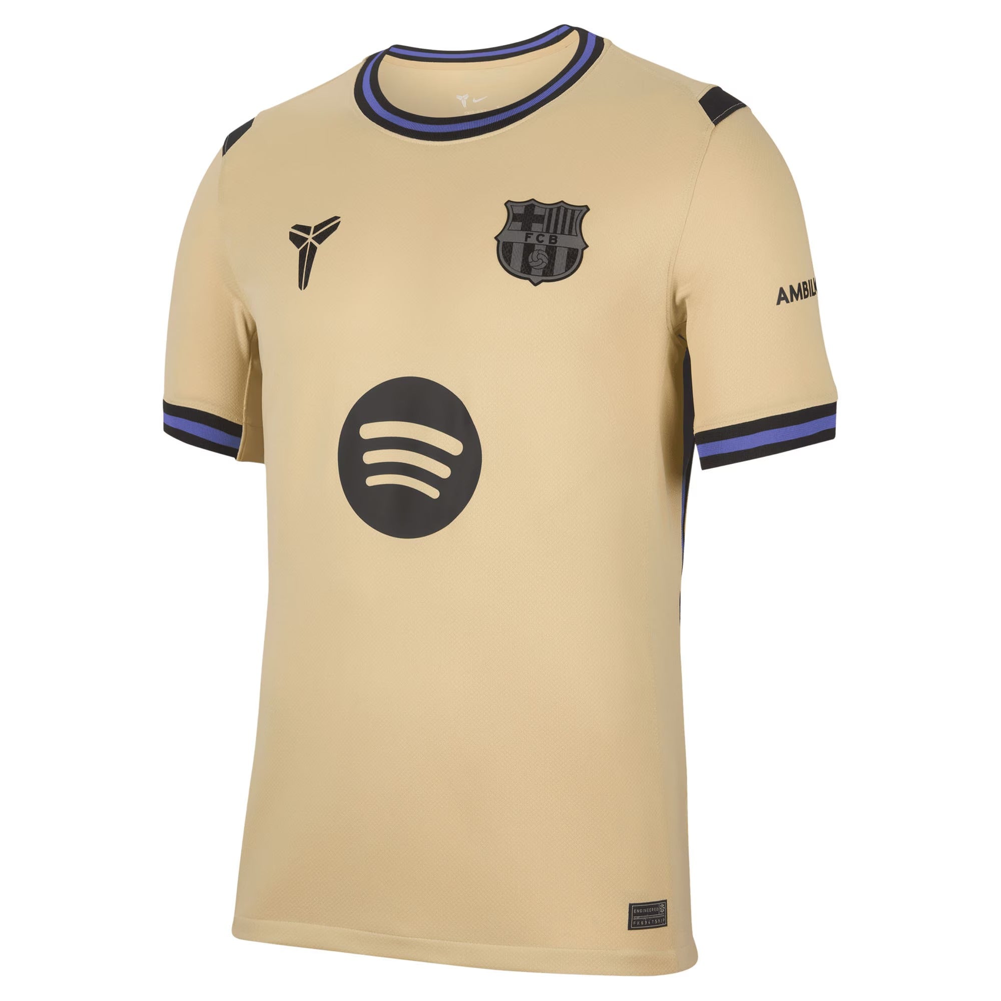 Barcelona 2025/26 Away Stadium Custom Soccer Shirt - Gold