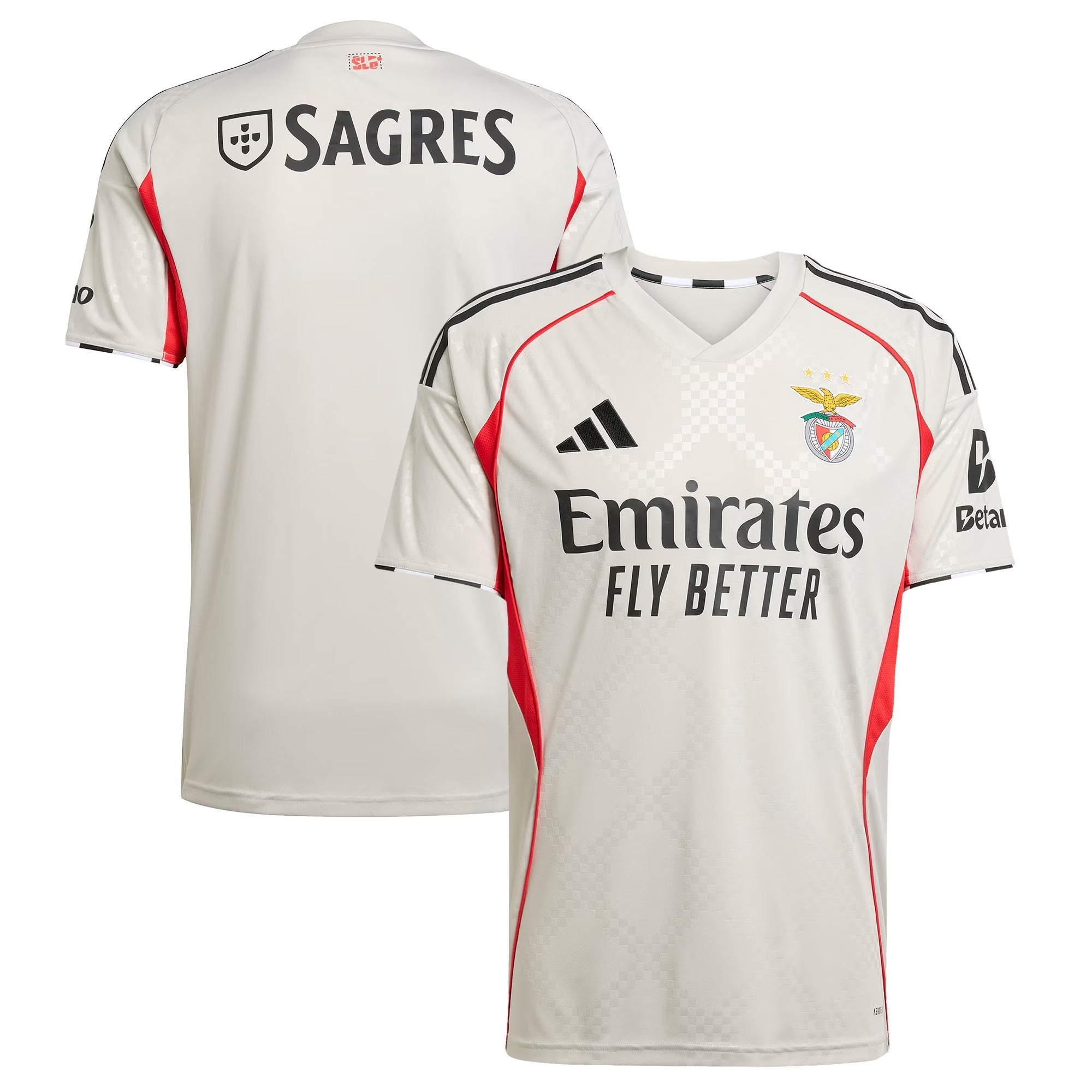 Benfica 2025/26 Away Custom Soccer Shirt - Gray