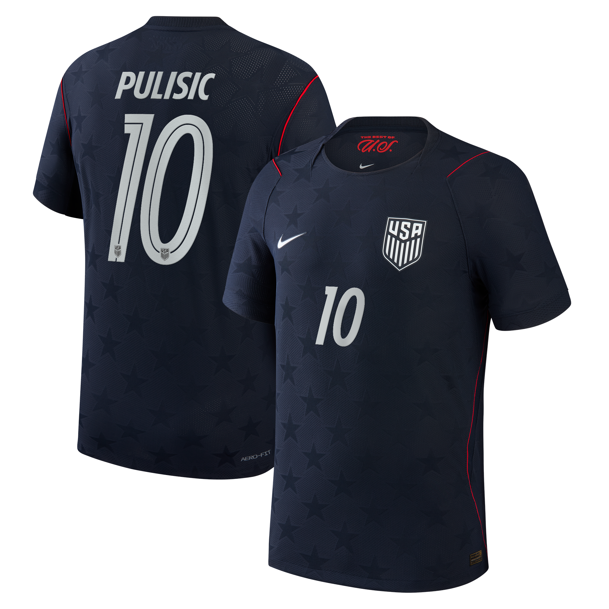 Christian Pulisic USMNT 2026 Away Match Jersey Blue | Nike USA Christian Pulisic USMNT 2026 Away Match Jersey Blue | Nike USA