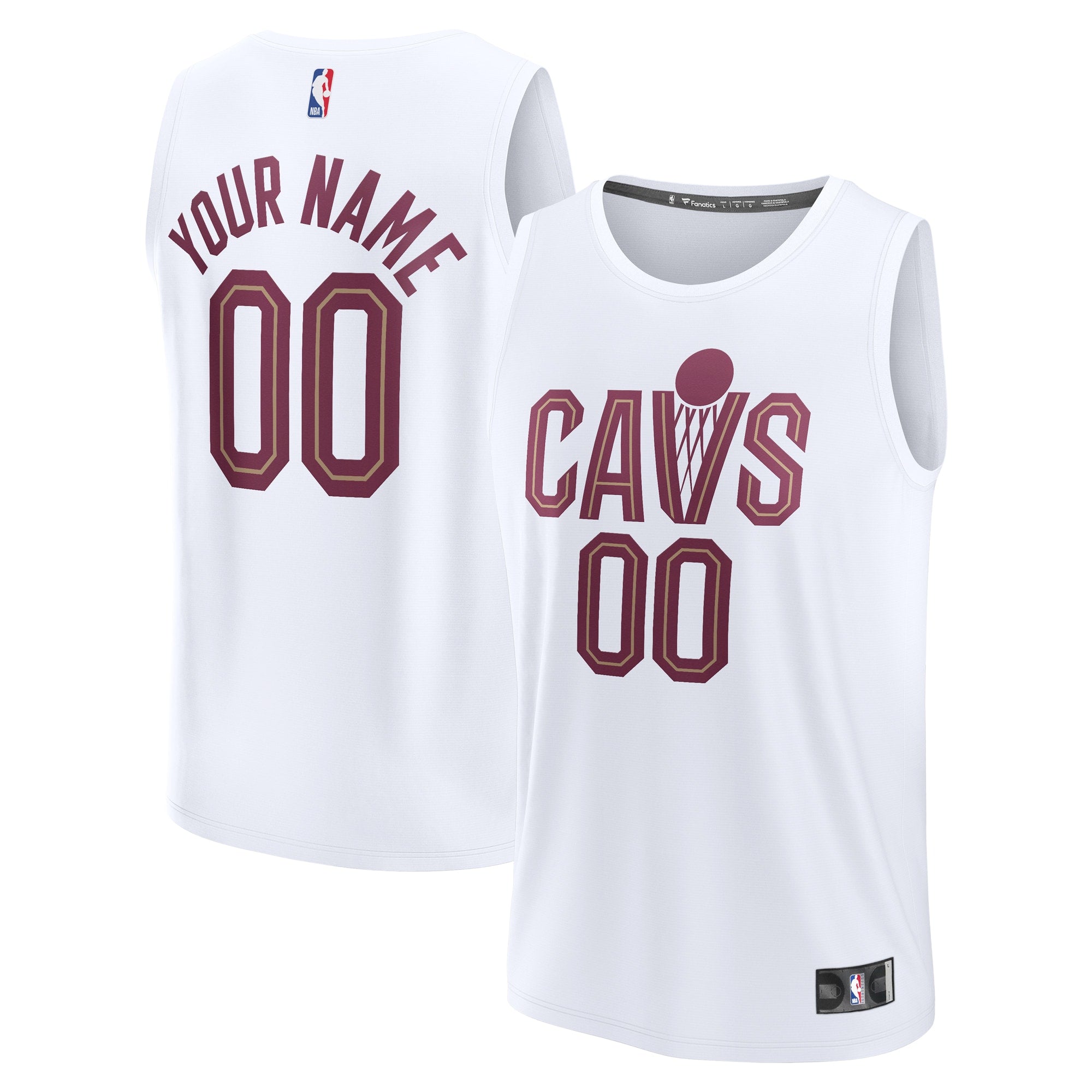 Cleveland Cavaliers Fanatics Fast Break customized Shirt - Association Edition - White