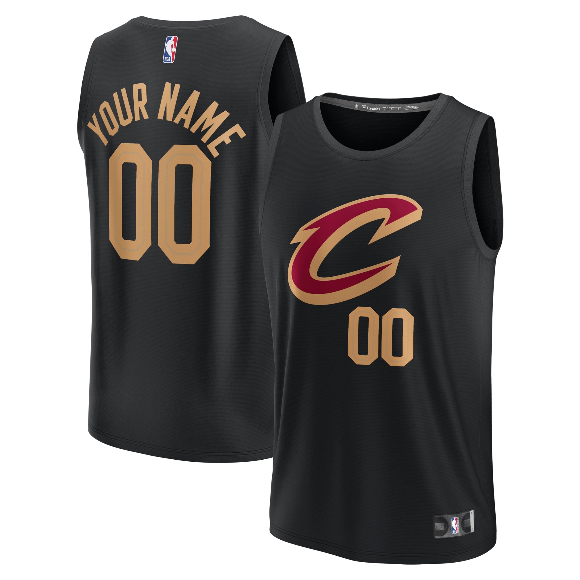 Cleveland Cavaliers Fanatics Fast Break customized Shirt - Statement Edition - Black