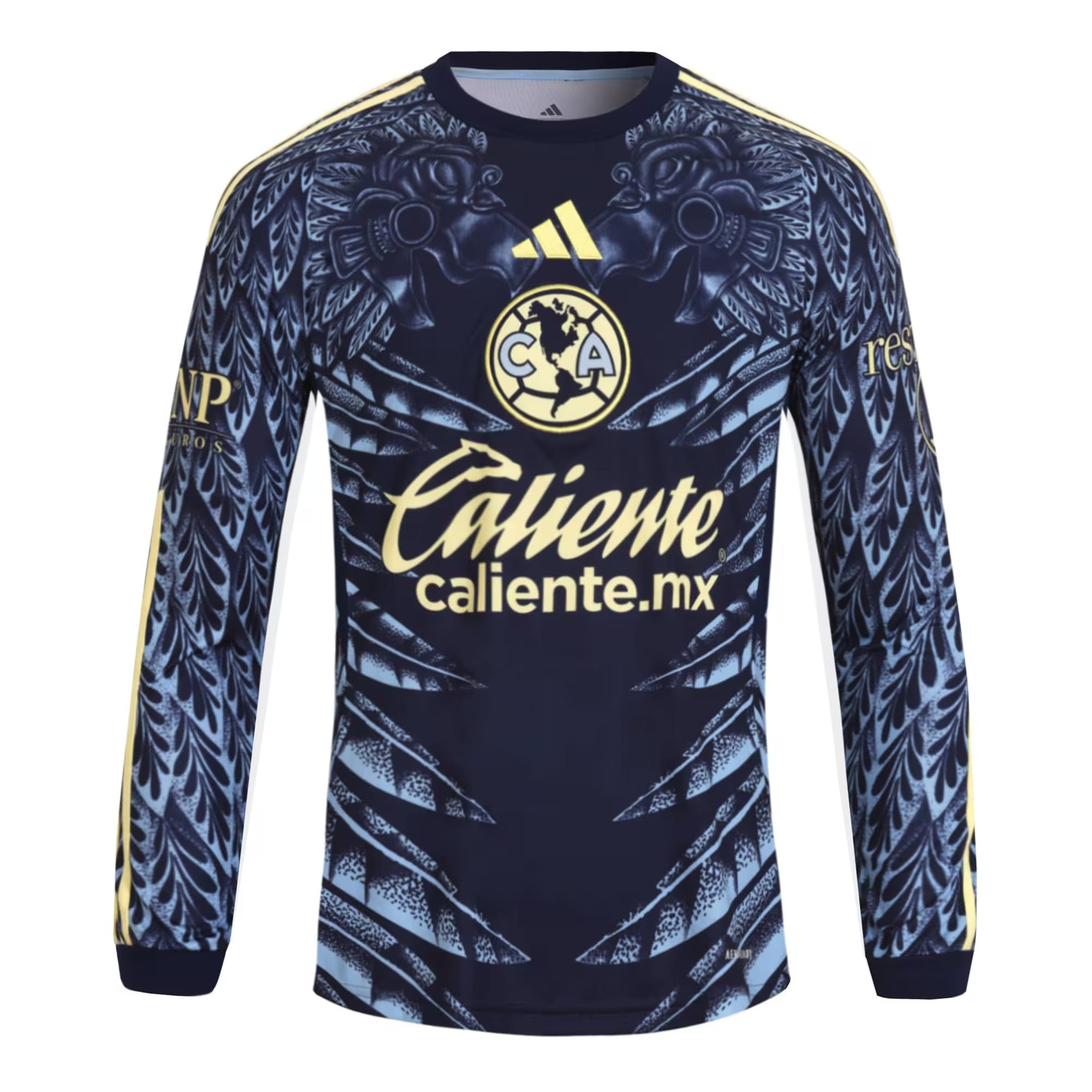 Club America 2025/26 Away Long Sleeve Soccer Shirt - Navy