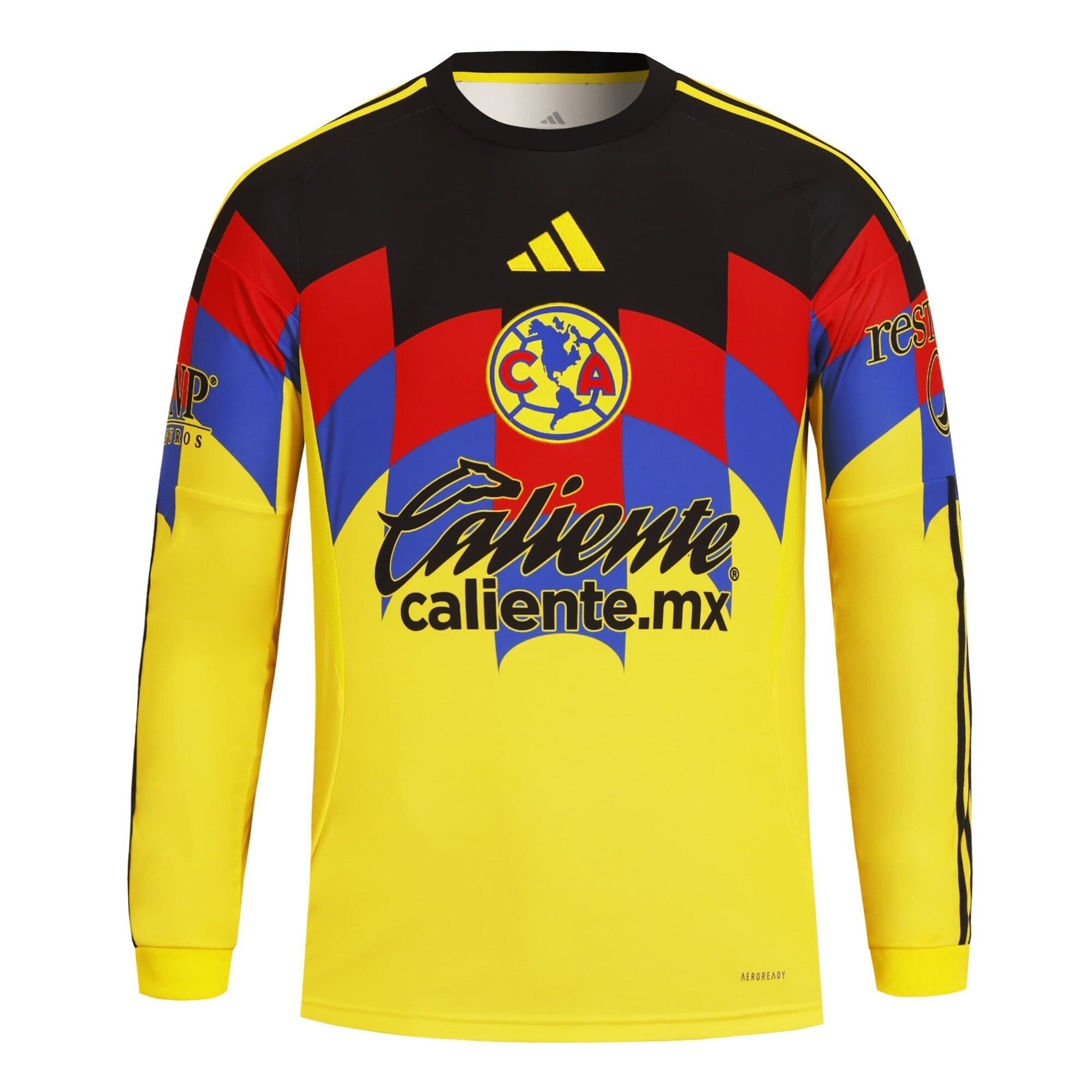 Club America 2025/26 Home Long Sleeve Soccer Shirt - Yellow