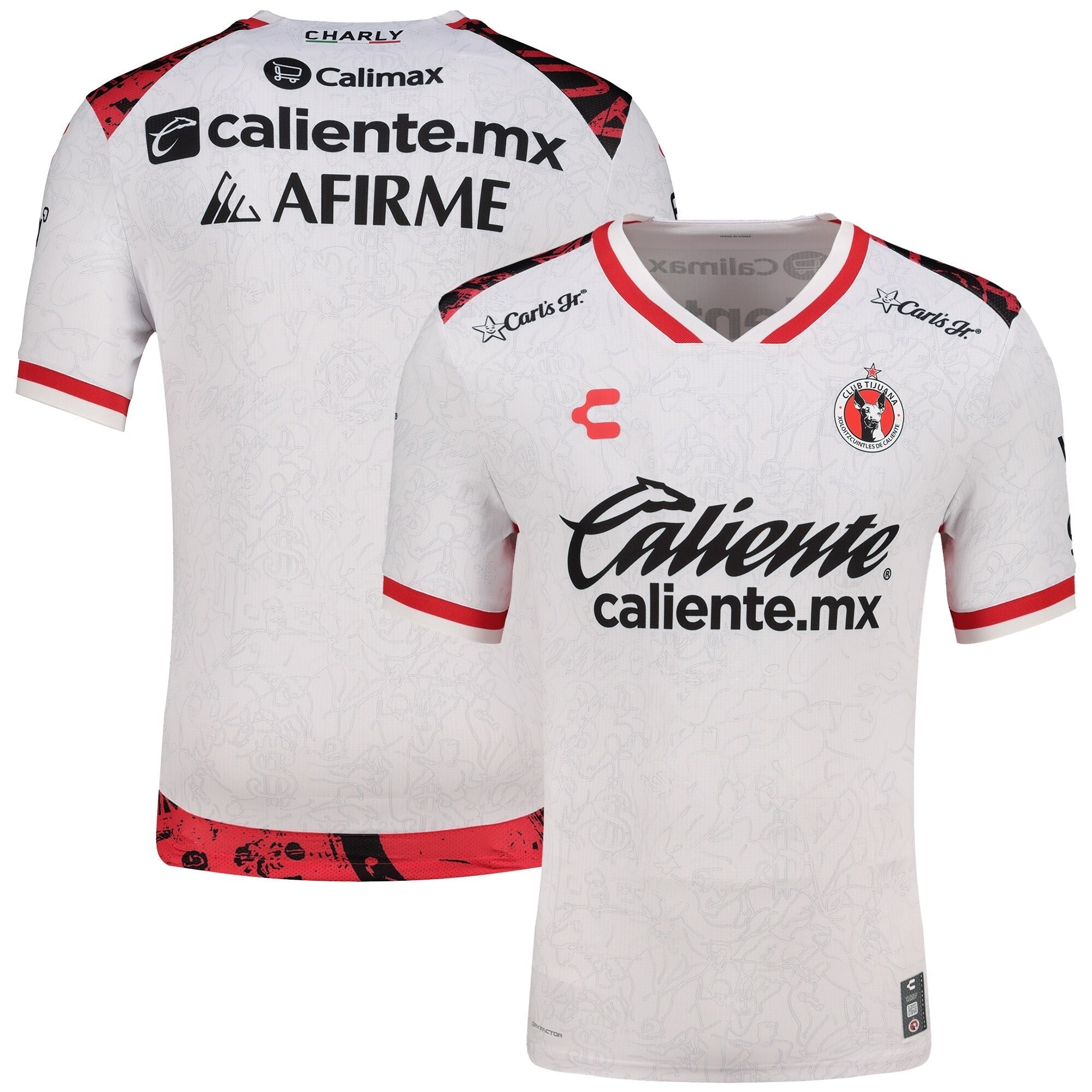 Club Tijuana Charly 2025/26 Away Authentic Soccer Shirt - White