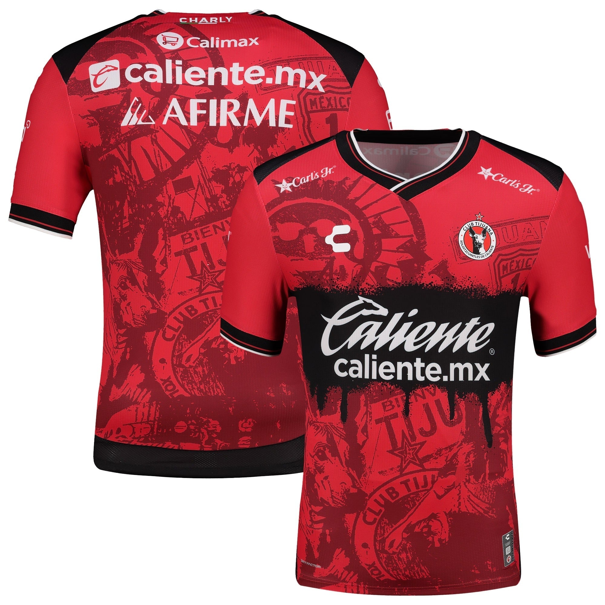 Club Tijuana Charly 2025/26 Home Authentic Soccer Shirt - Red