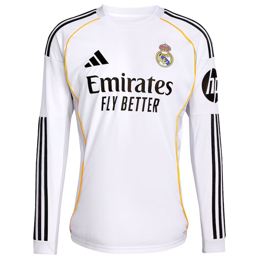 Kylian Mbappé Real Madrid 2025/26 Home Player Soccer Shirt - White