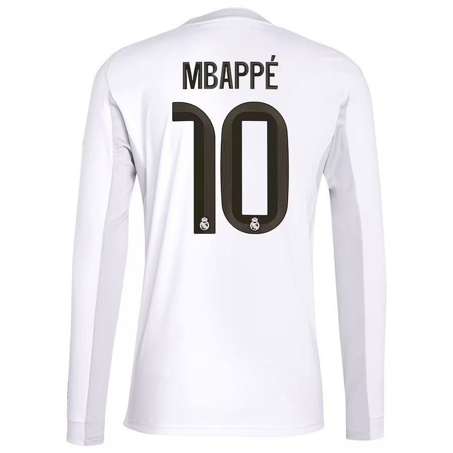 Kylian Mbappé Real Madrid 2025/26 Home Player Soccer Shirt - White