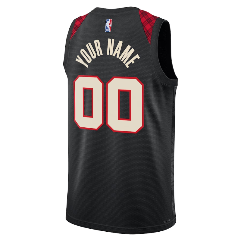 Portland Trail Blazers Unisex 2023/24 customized Swingman Shirt - Black - City Edition