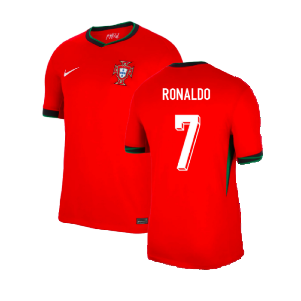 Portugal Home 2024-2025 Ronaldo 7 Soccer Shirt - Red