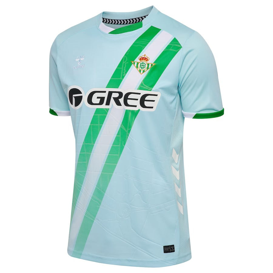 Real Betis Hummel Unisex Away 2025/26 Customized Soccer Shirt - Light Blue