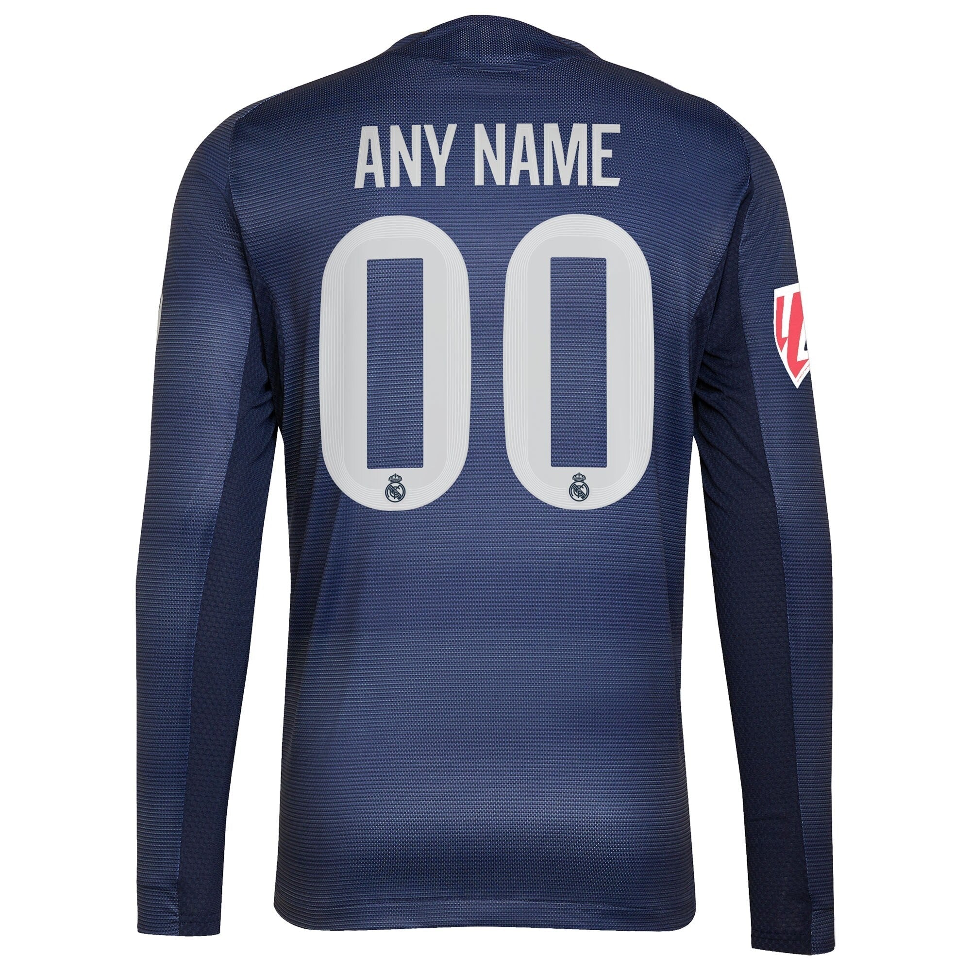 Real Madrid 2025/26 Away Long Sleeve Custom Soccer Shirt - Blue