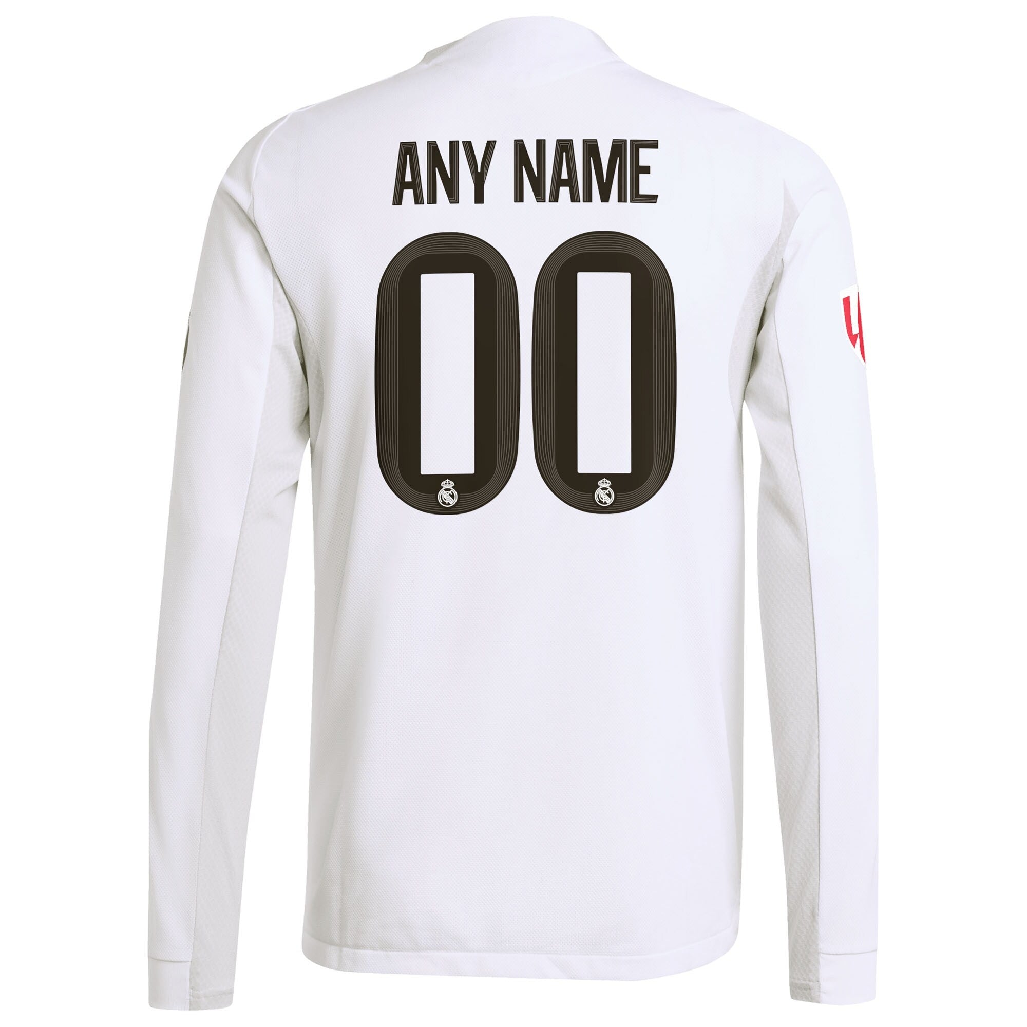 Real Madrid 2025/26 Home Long Sleeve Custom Soccer Shirt - White
