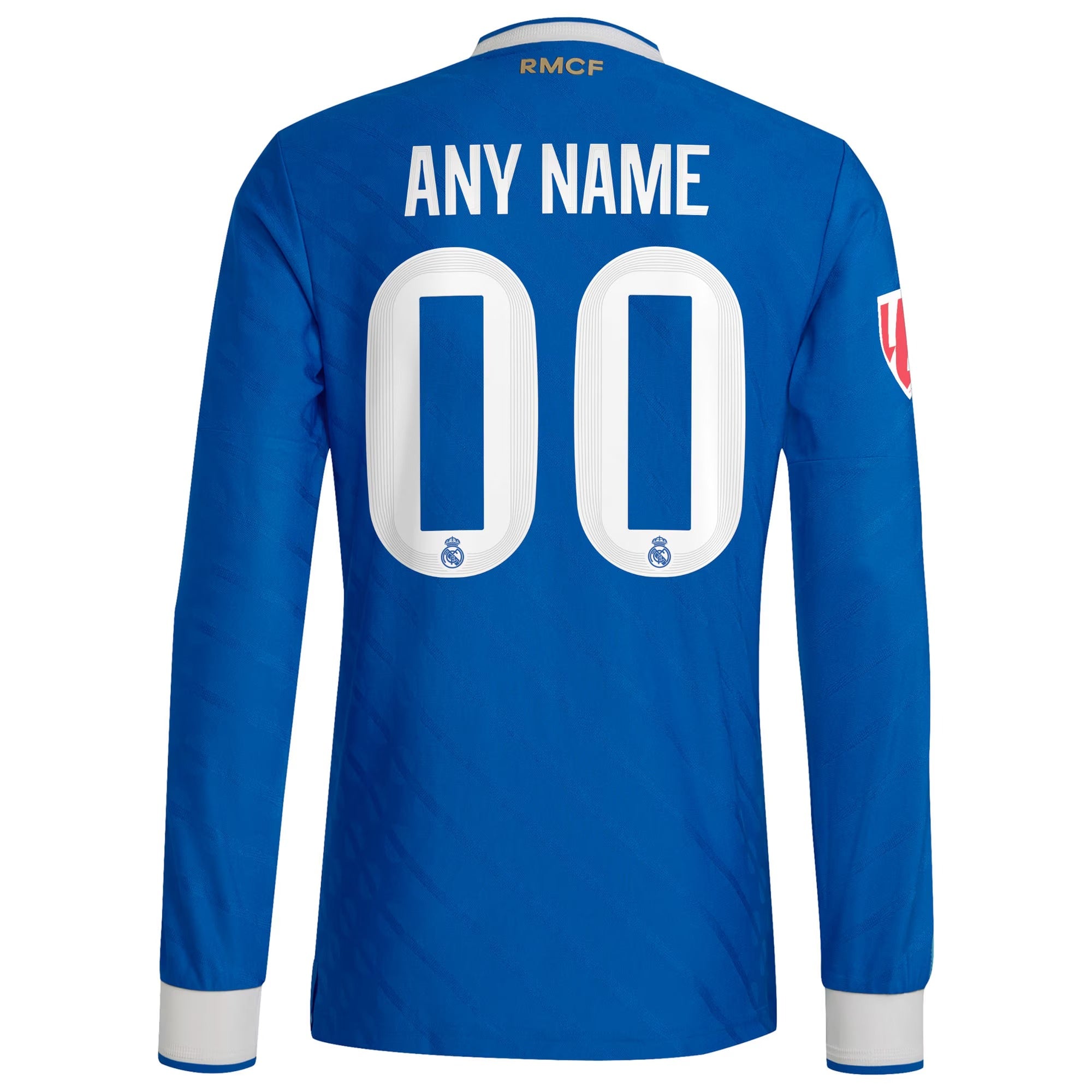 Real Madrid 2025/26 Third Long Sleeve Custom Soccer Shirt - Blue