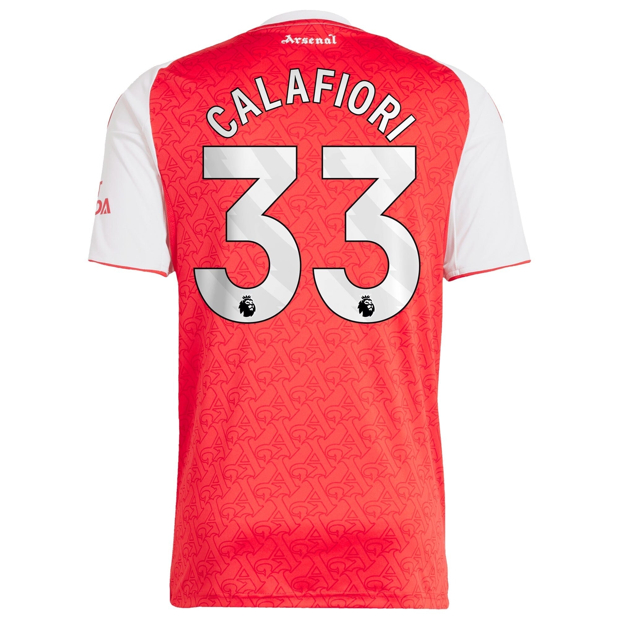Riccardo Calafiori Arsenal 2025/26 Home Player Soccer Shirt - Red