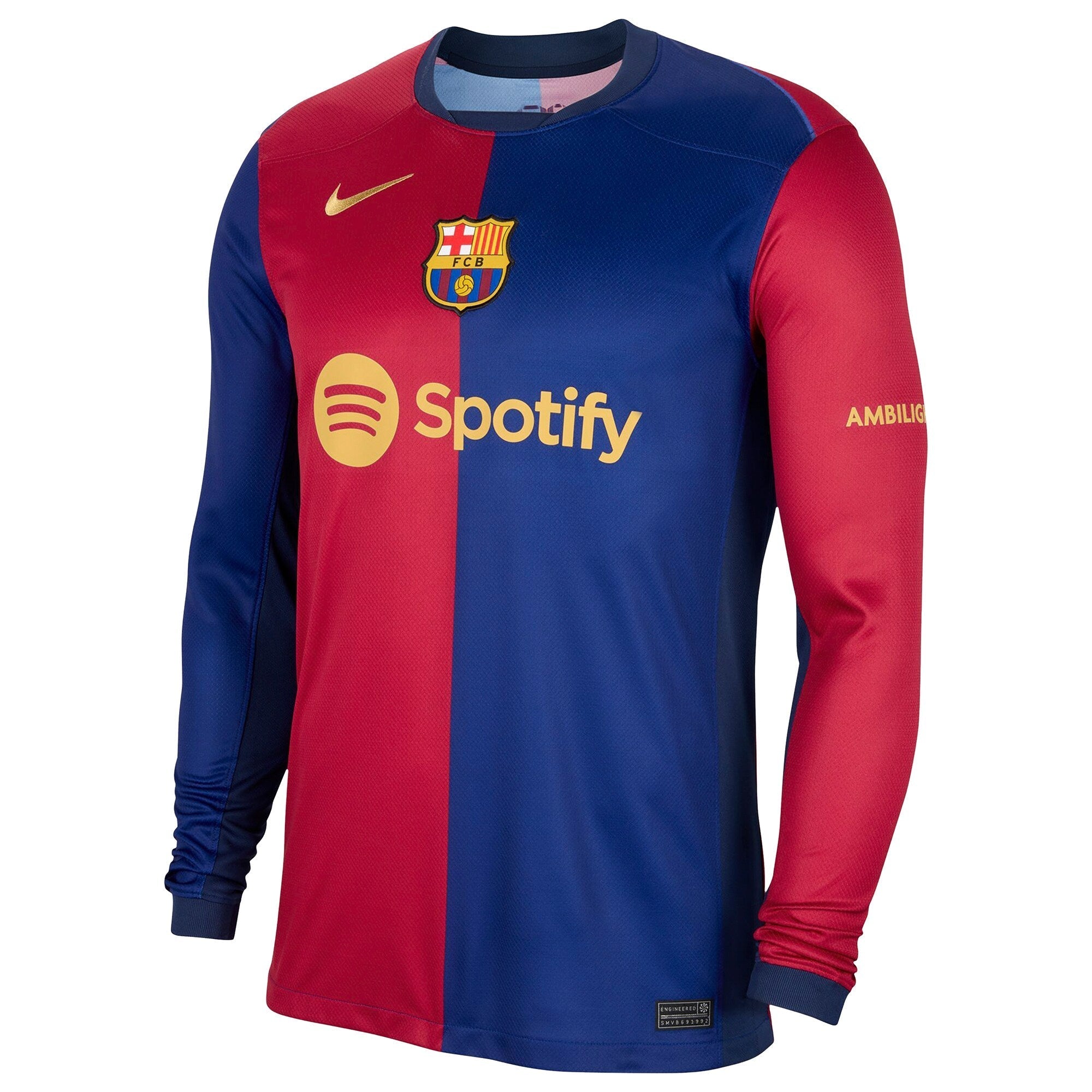 Robert Lewandowski Barcelona 2024/25 Home Long Sleeve Player Soccer Shirt - Royal