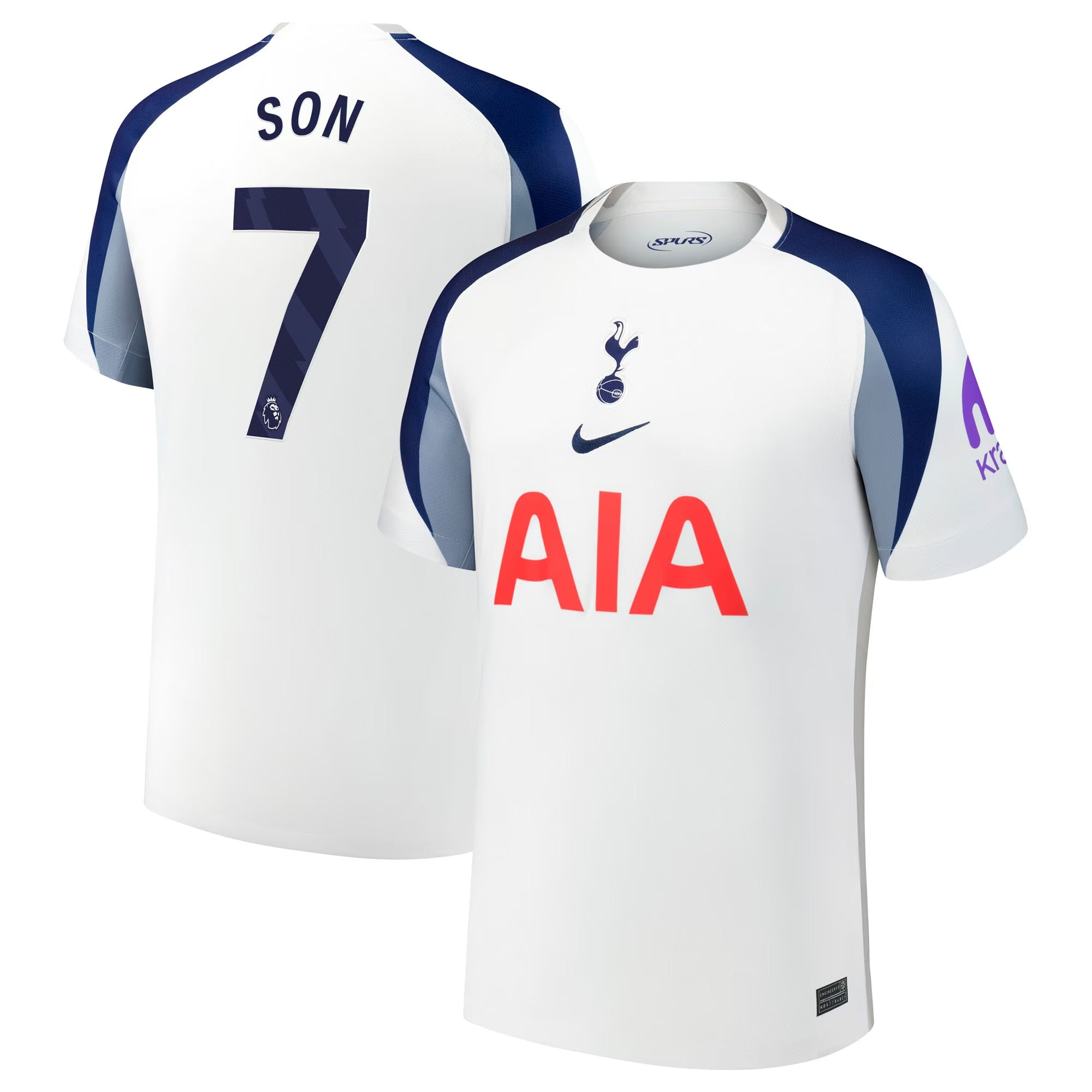 Son Heung-Min Tottenham Hotspur 2025/26 Home Soccer Shirt - White