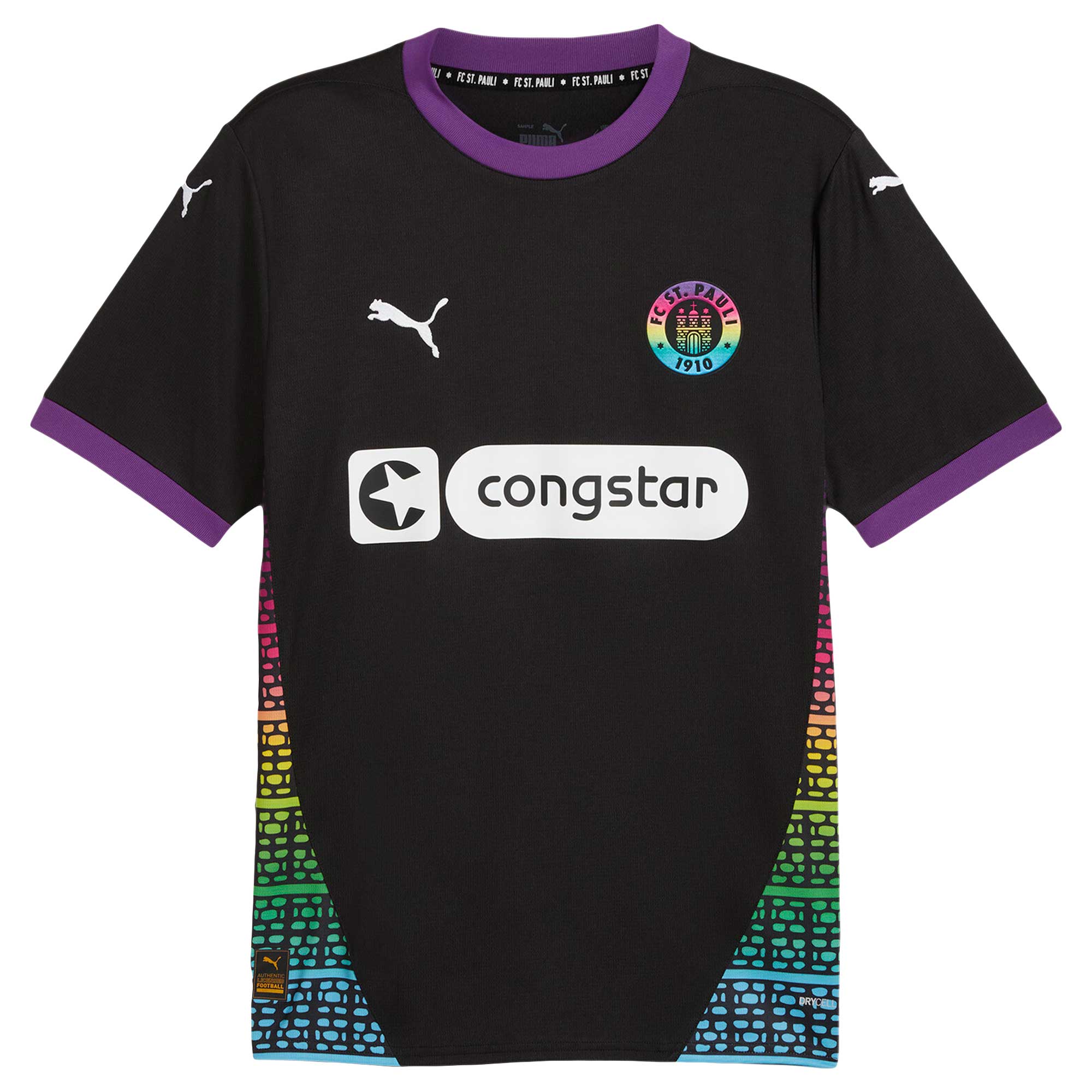 St. Pauli 2024/25 Third Soccer Shirt - Black