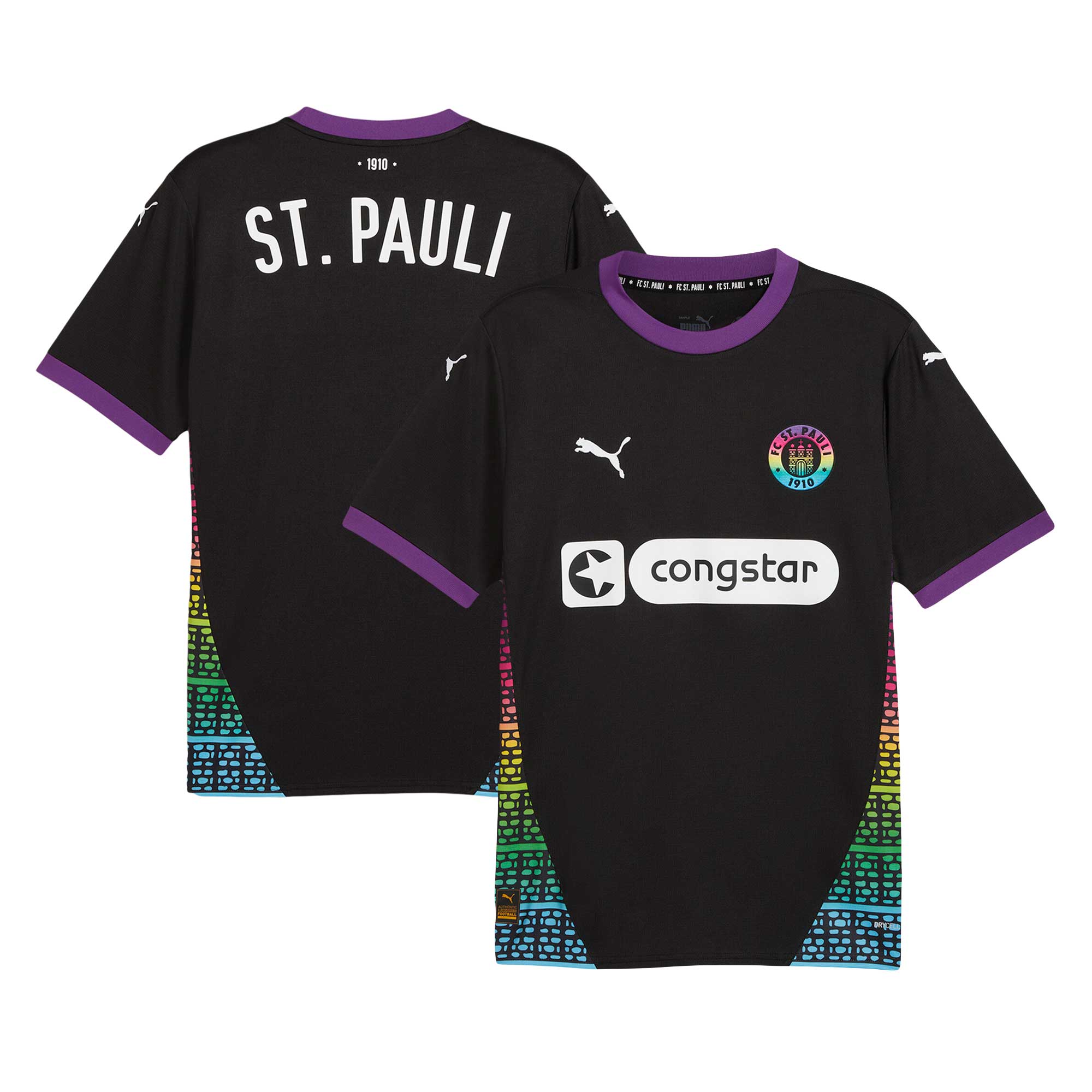 St. Pauli 2024/25 Third Soccer Shirt - Black