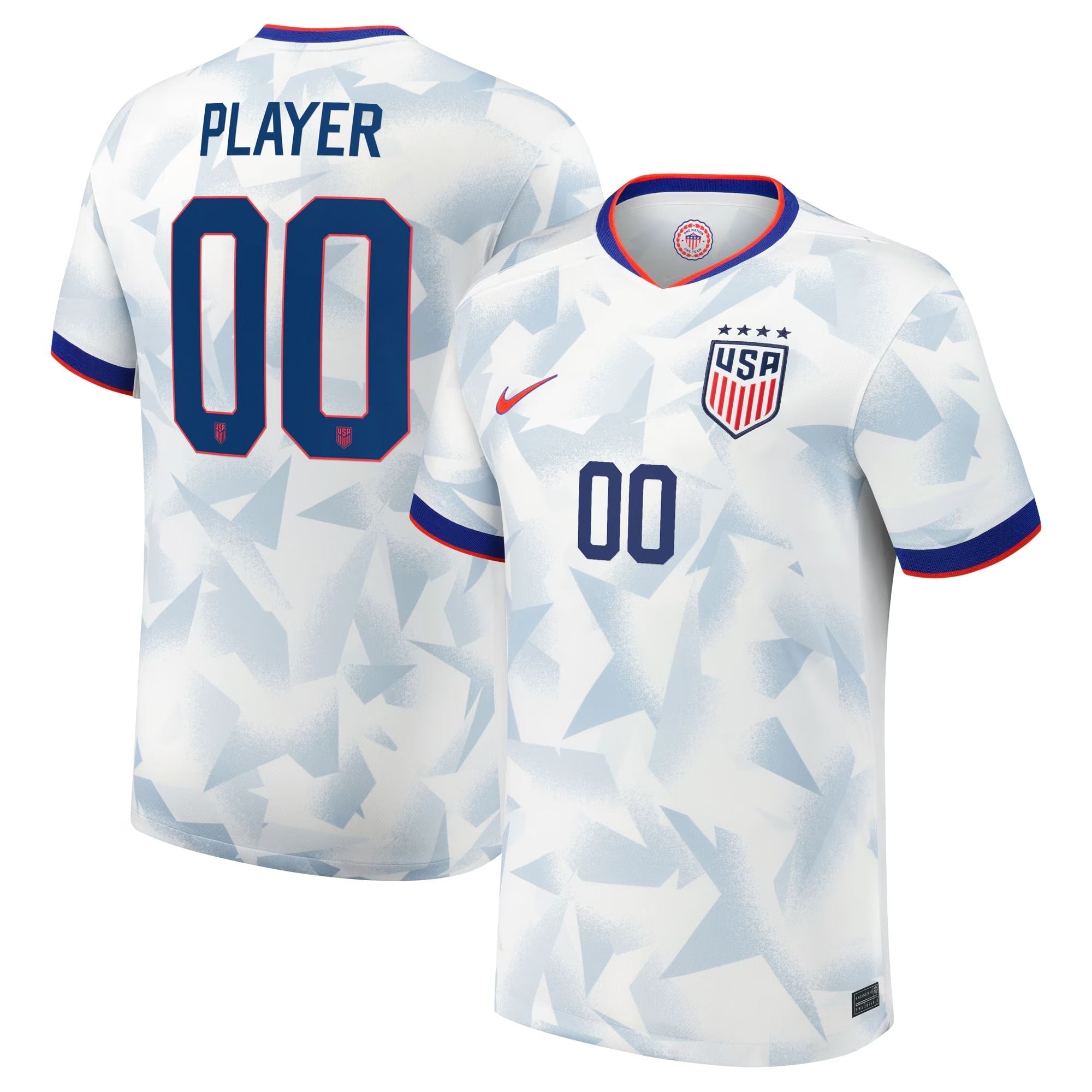 USWNT 2025 Home Pick-A-Player Custom Soccer Shirt - White