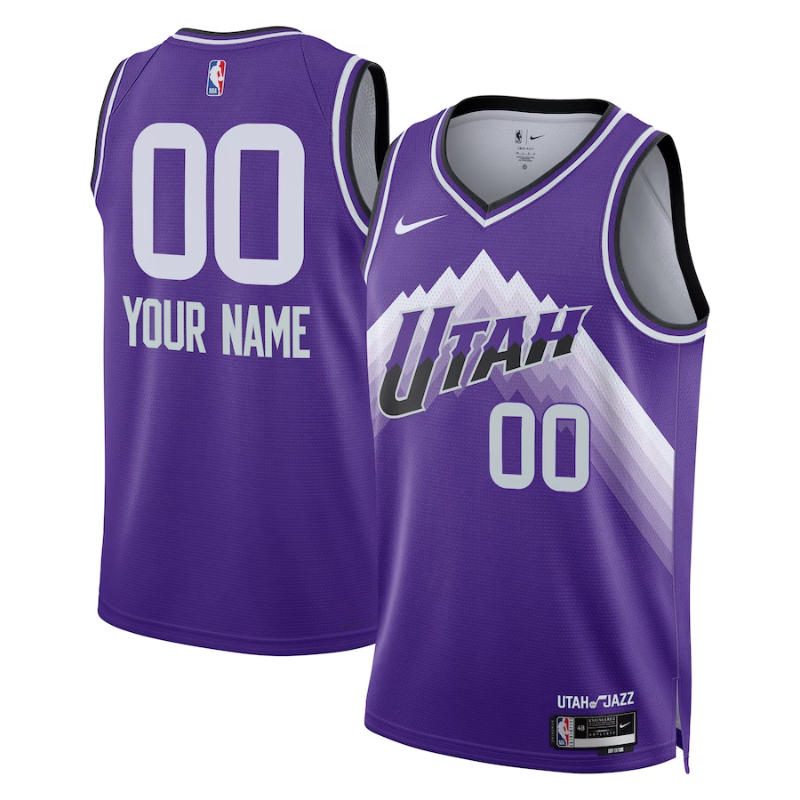 Utah Jazz Unisex2023/24 customized Swingman Shirt - Purple - City Edition