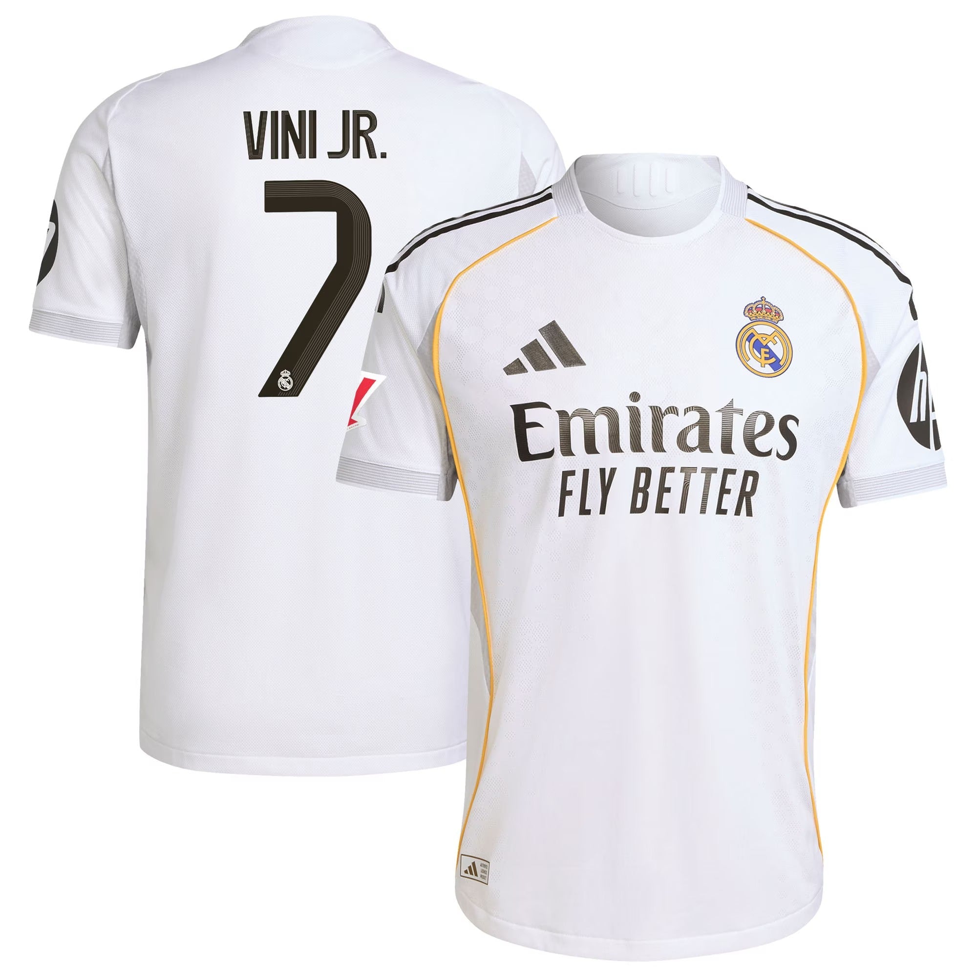 Vini Jr. Real Madrid 2025/26 Home Soccer Shirt - White