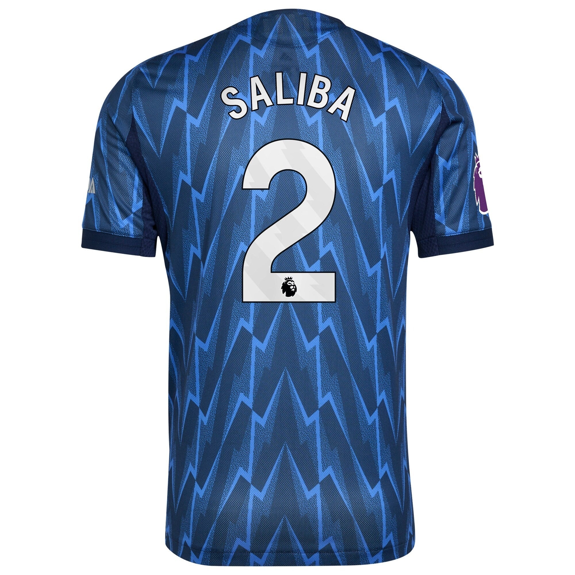 William Saliba Arsenal 2025/26 Away Player Soccer Shirt - Blue