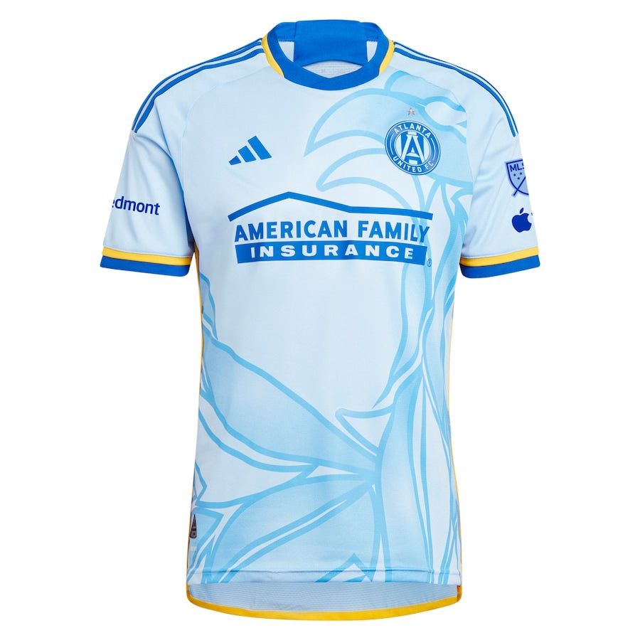 Thiago Almada Atlanta United FC 2024 The Resurgens Kit Authentic Player Soccer Shirt - Light Blue