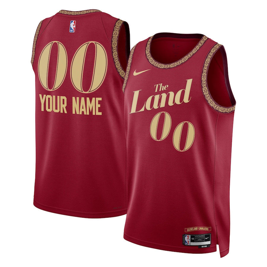Cleveland Cavaliers Unisex 2023/24 customized Swingman Shirt - Wine - City Edition