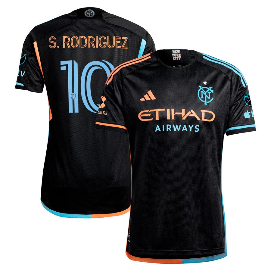 Santiago Rodríguez New York City FC 2024 24/7 Kit Authentic Player Soccer Shirt – Black