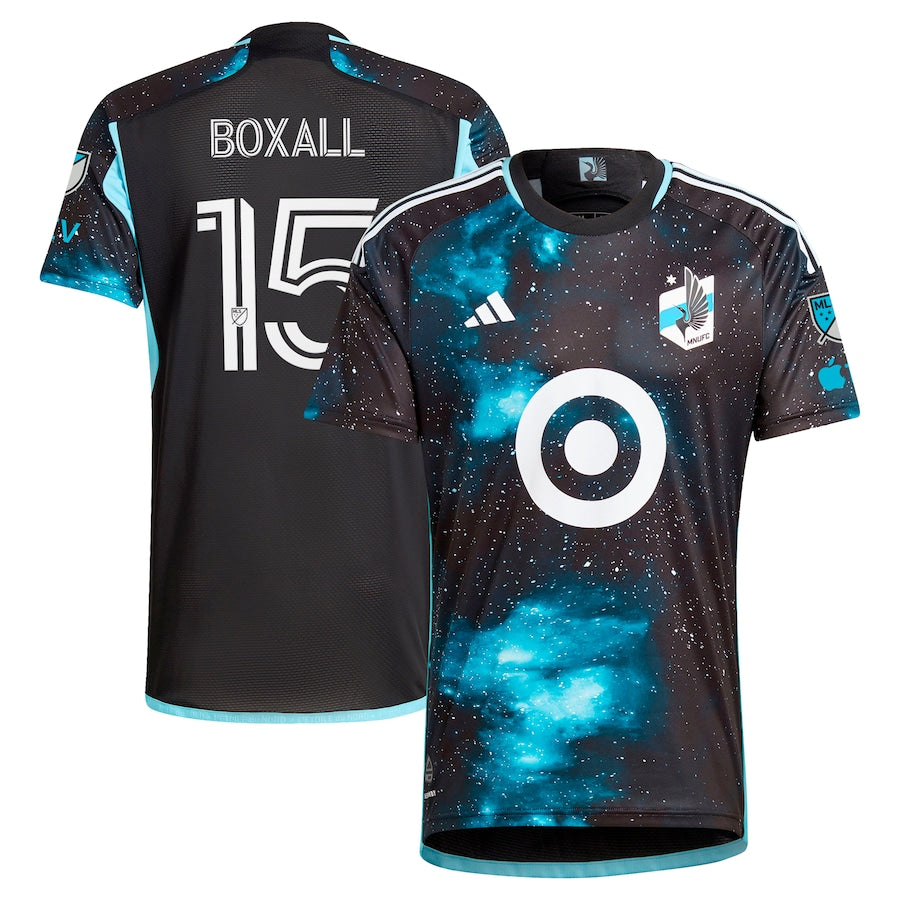 Michael Boxall Minnesota United FC 2024 Starry Night Authentic Player Soccer Shirt - Black