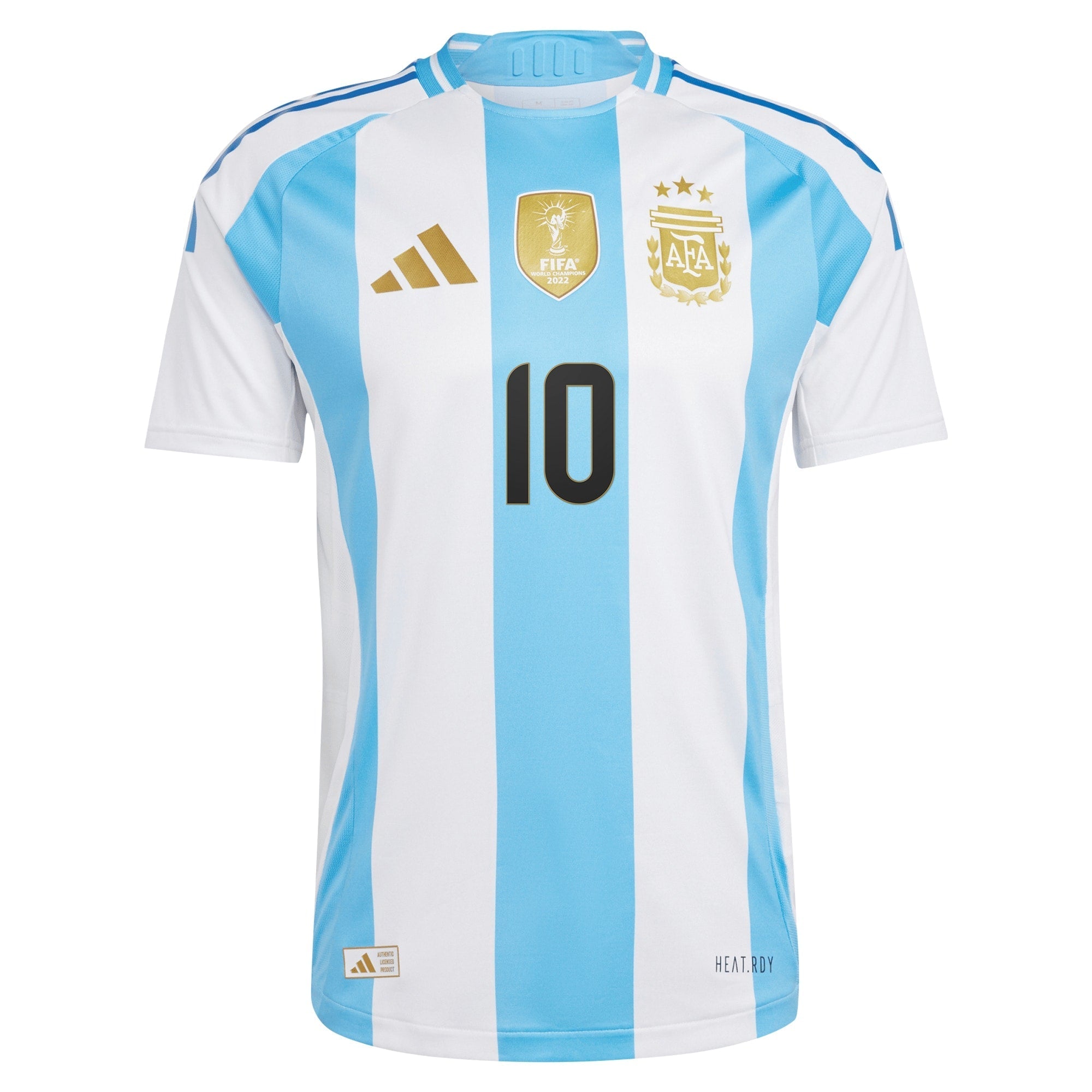 Lionel Messi Argentina National Team 2024 Home Player Soccer Shirt - White