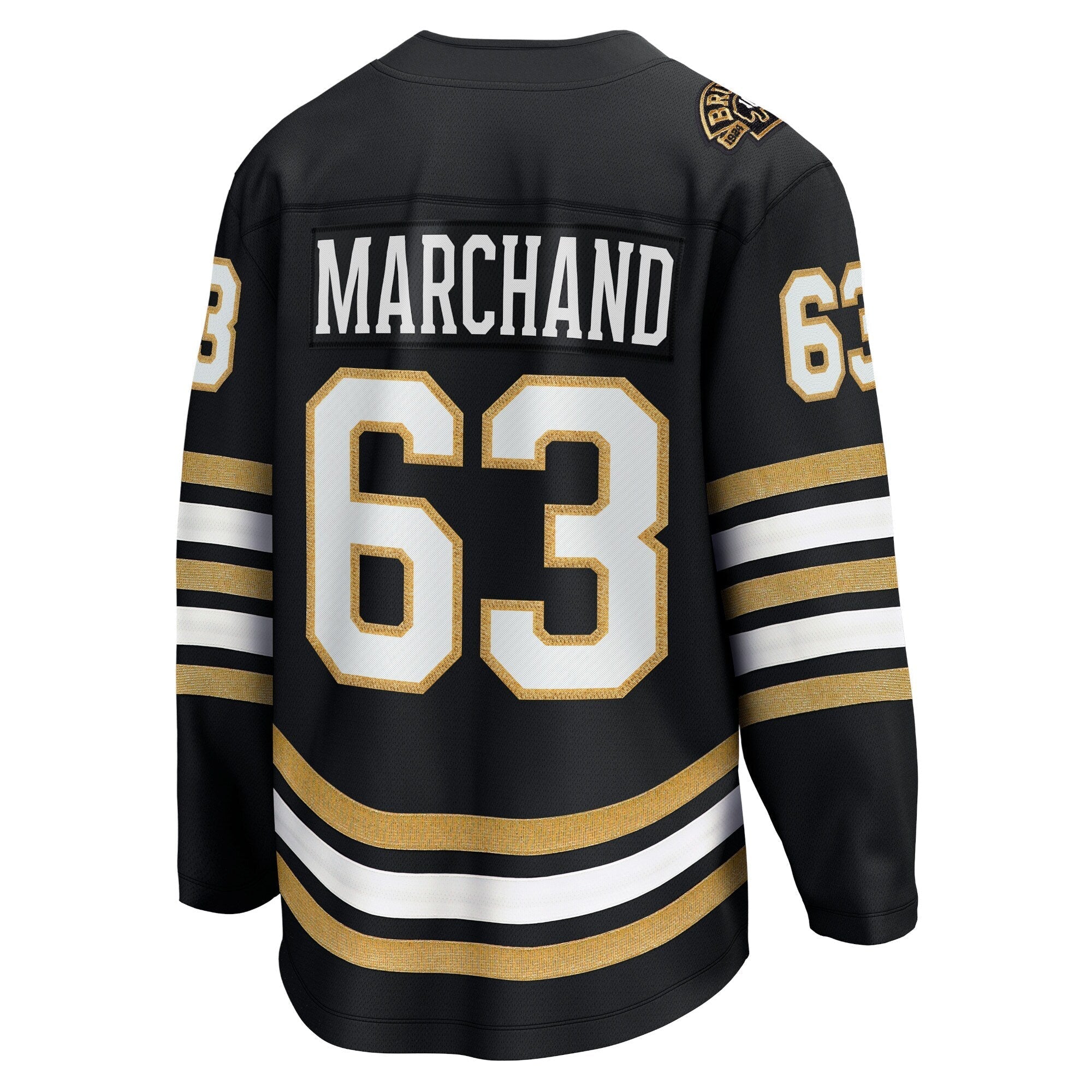 Brad Marchand Boston Bruins Fanatics Branded 100th Anniversary Premier Breakaway Player Shirt - Black