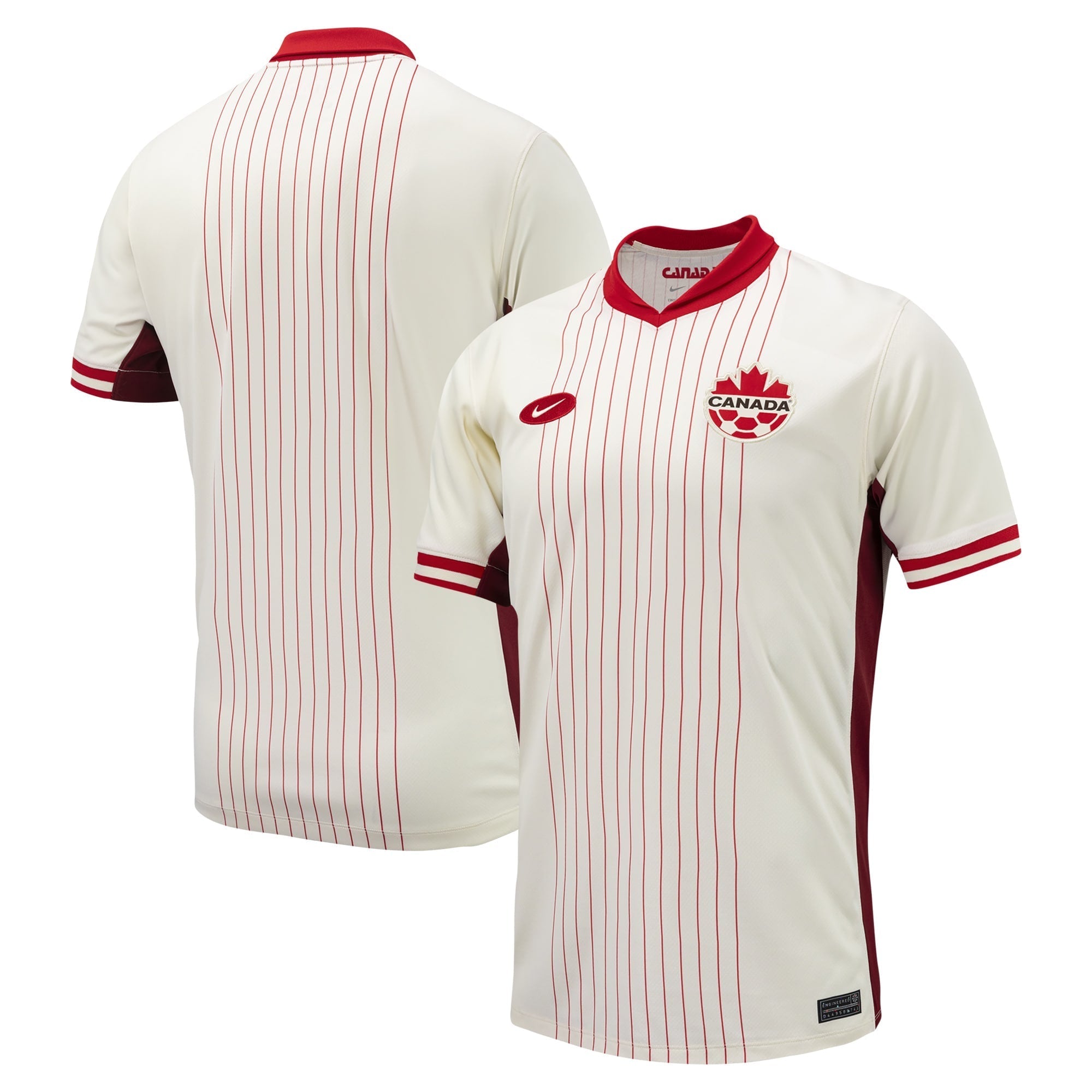 Canada Soccer 2024 Away Customized Soccer Shirt - Cream