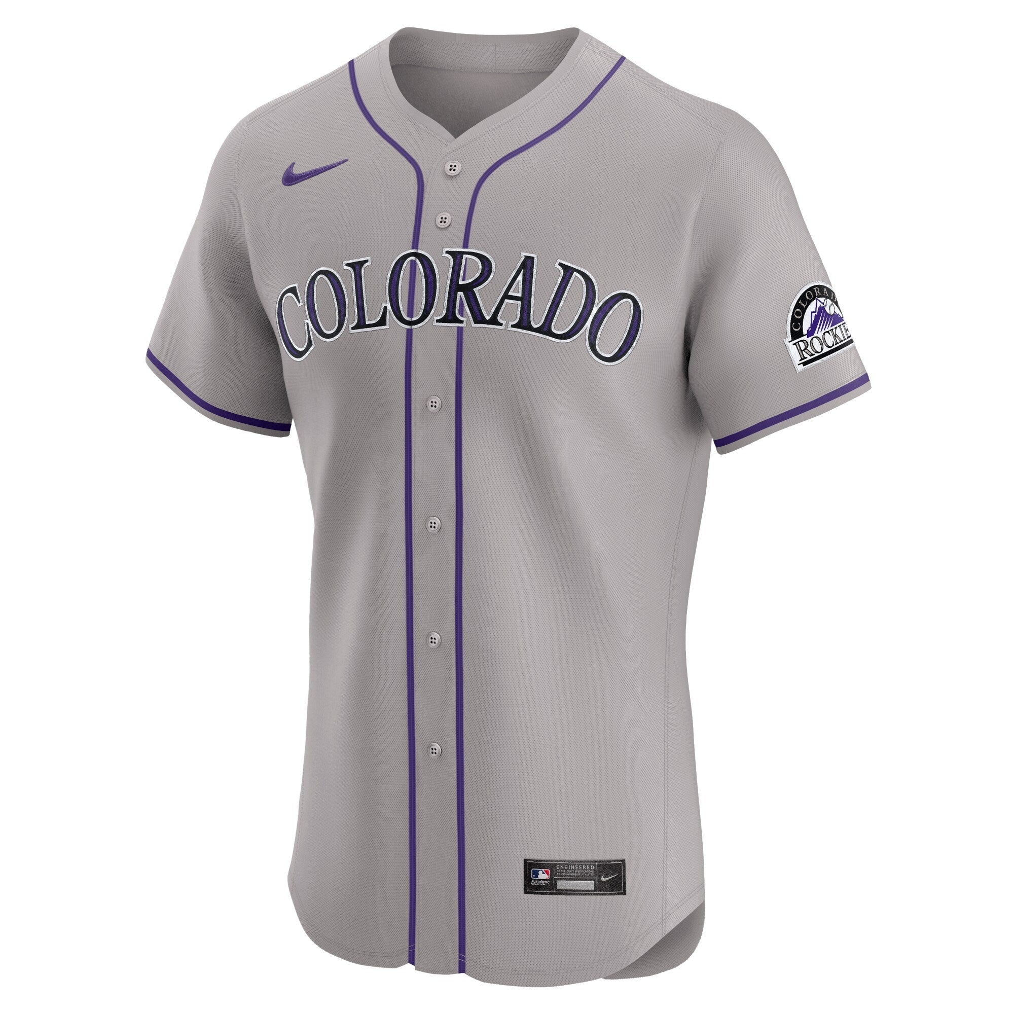 Colorado Rockies Road 2024 Jackie Robinson Day Elite Shirt - Gray