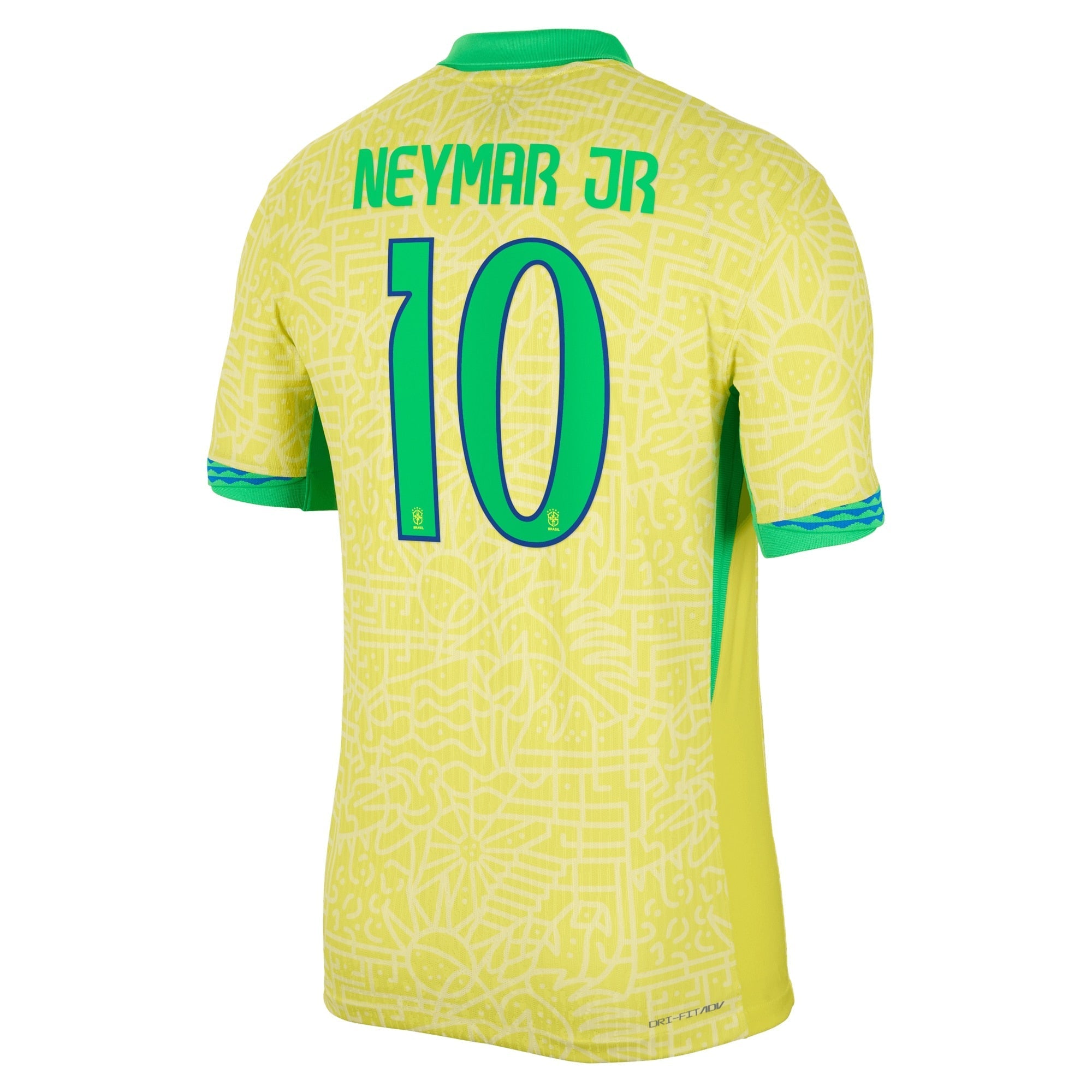 Neymar Jr. Brazil National Team 2024 Home Match Player Soccer Shirt – Yellow